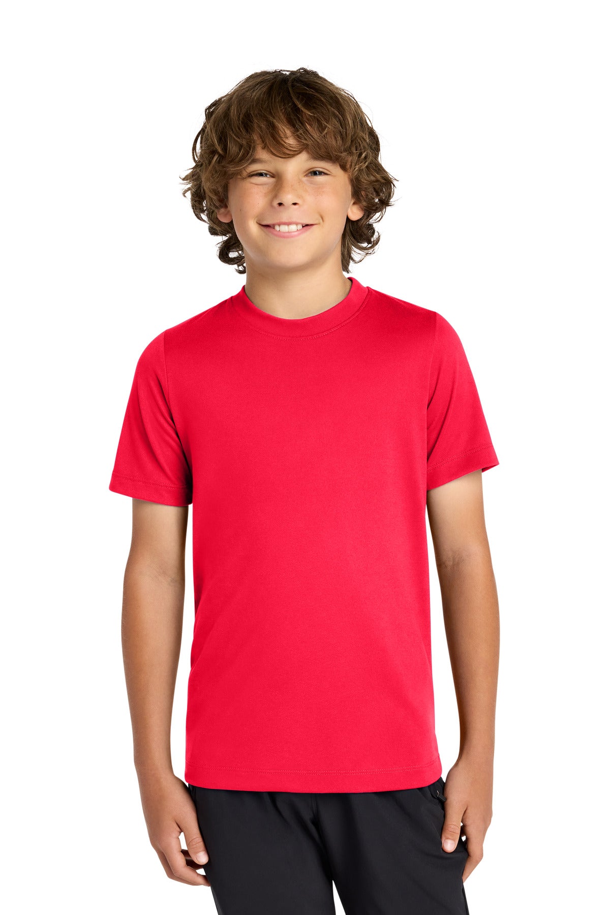 Nike Youth Swoosh Sleeve rLegend Tee NKDX8787 in University Red