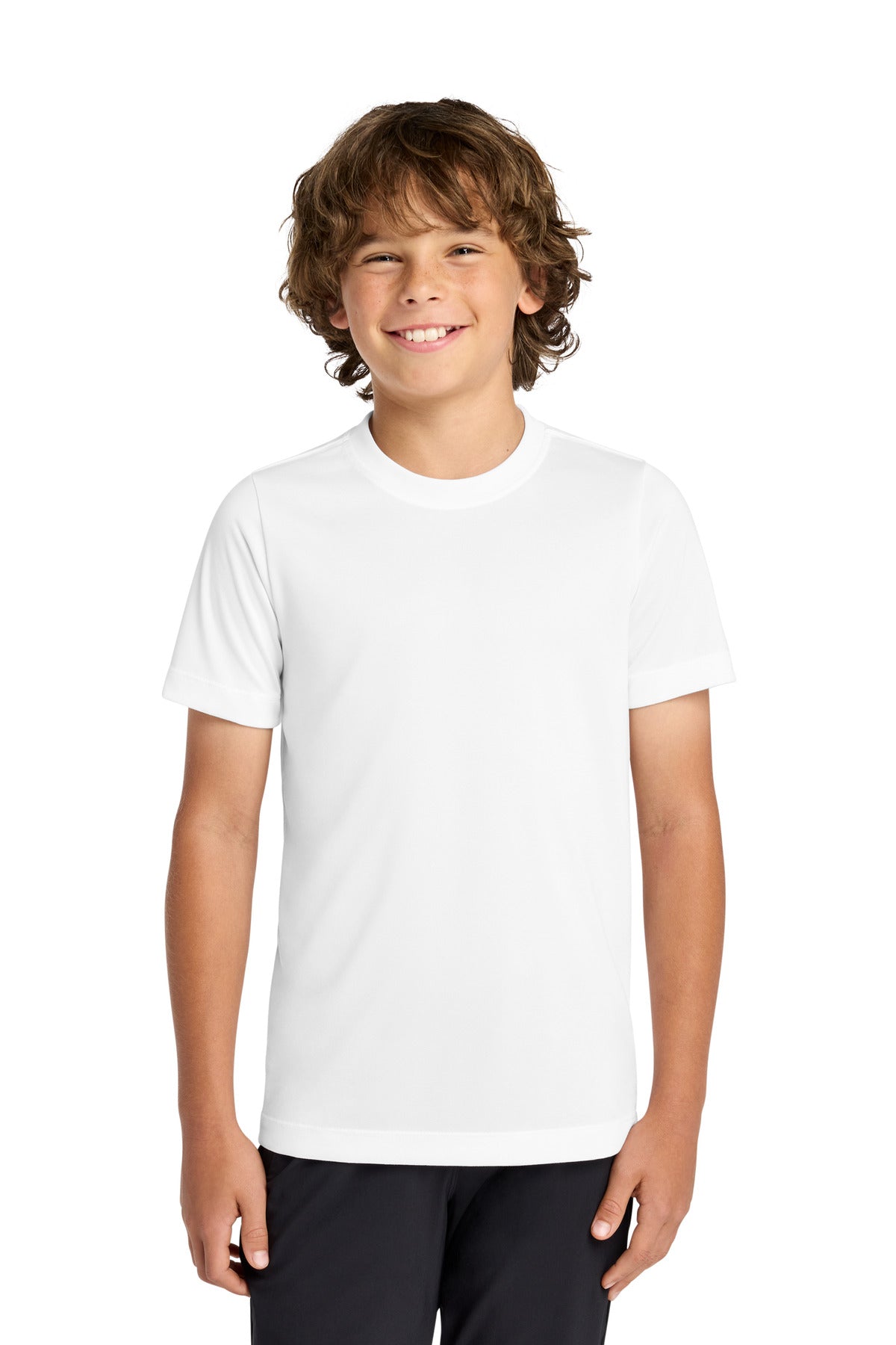 Nike Youth Swoosh Sleeve rLegend Tee NKDX8787 in White