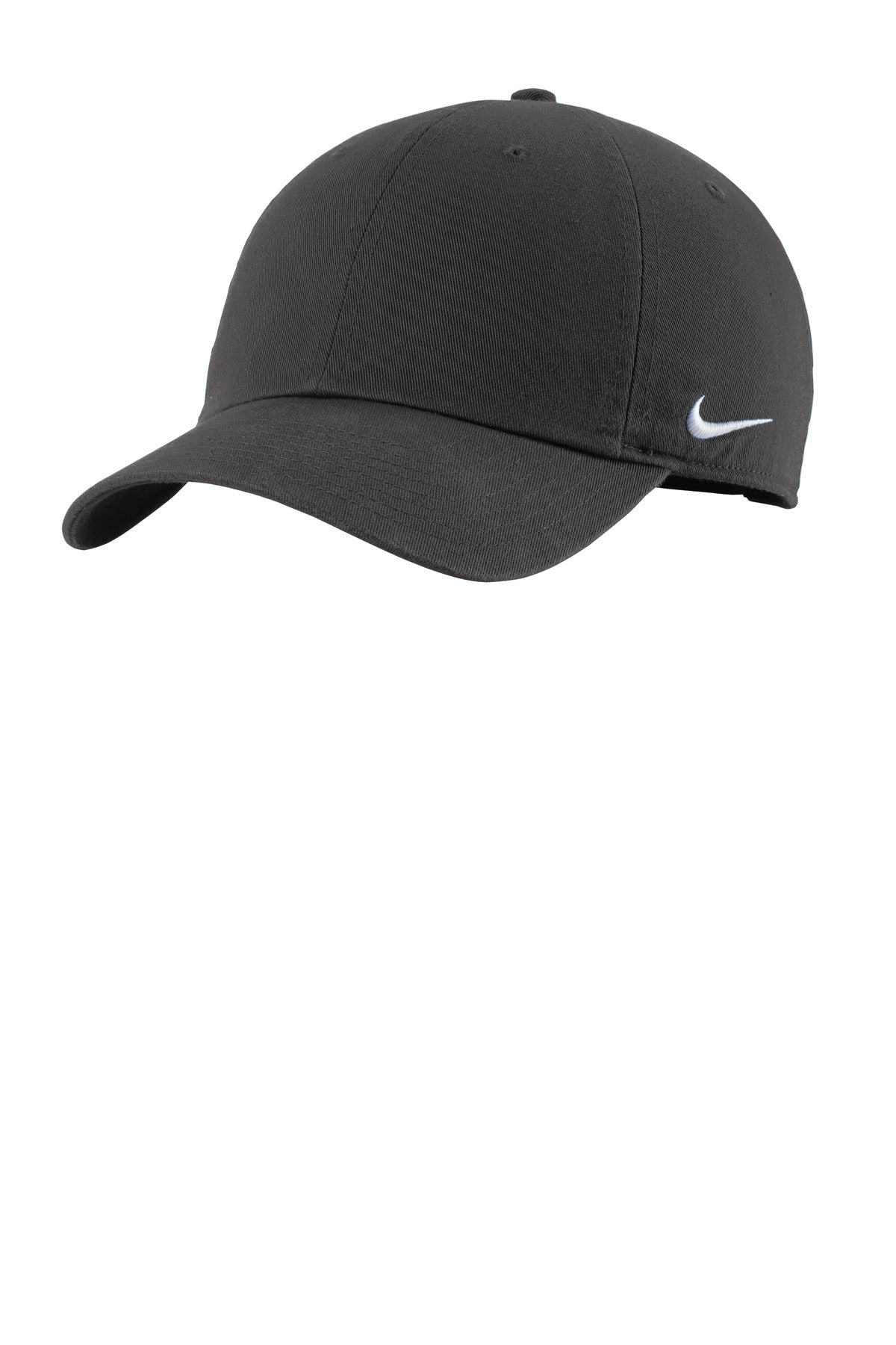 Nike Heritage Cotton Twill Cap NKFB5677 in Anthracite