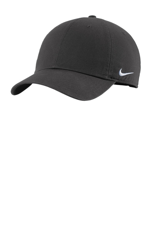Nike Heritage Cotton Twill Cap NKFB5677 in Anthracite