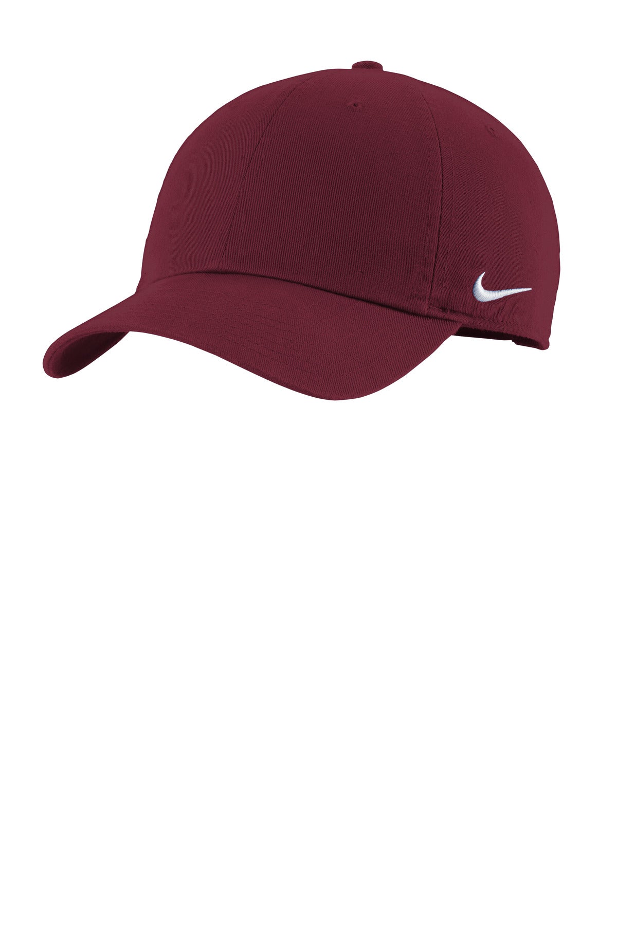 Nike Heritage Cotton Twill Cap NKFB5677 in Deep Maroon