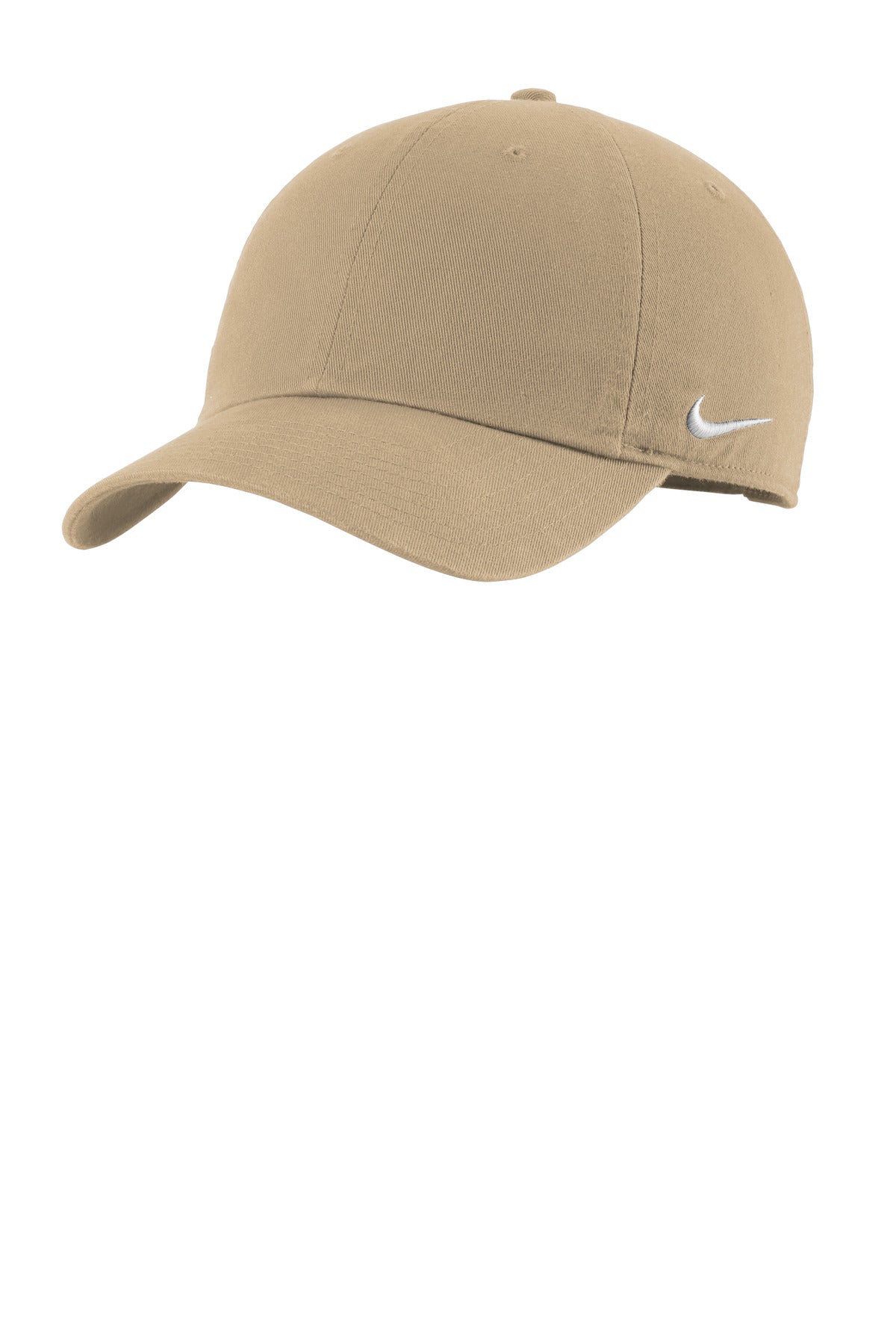 Nike Heritage Cotton Twill Cap NKFB5677 in Khaki