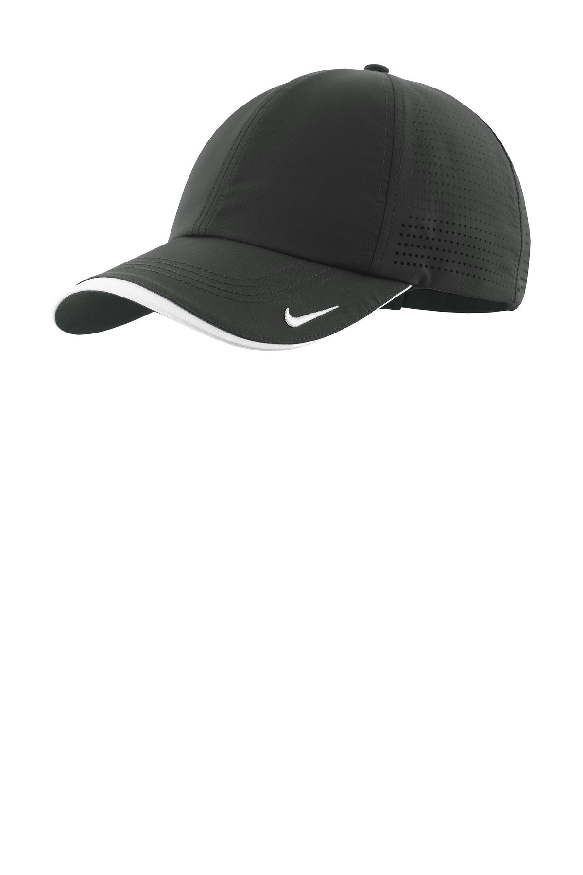 Nike Dri-FIT Perforated Performance Cap NKFB6445 in Anthracite/ White