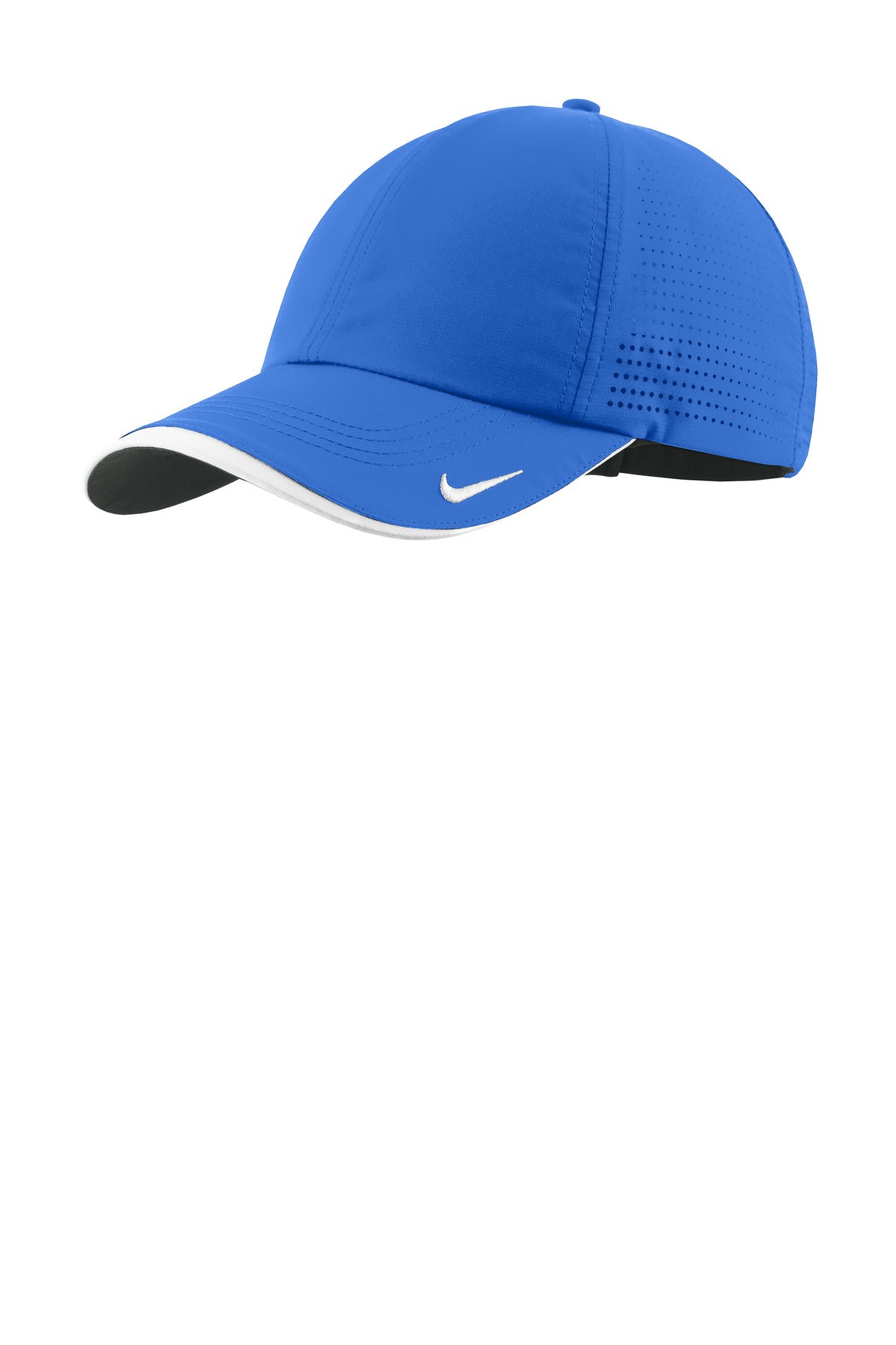 Nike Dri-FIT Perforated Performance Cap NKFB6445 in Game Royal/ White