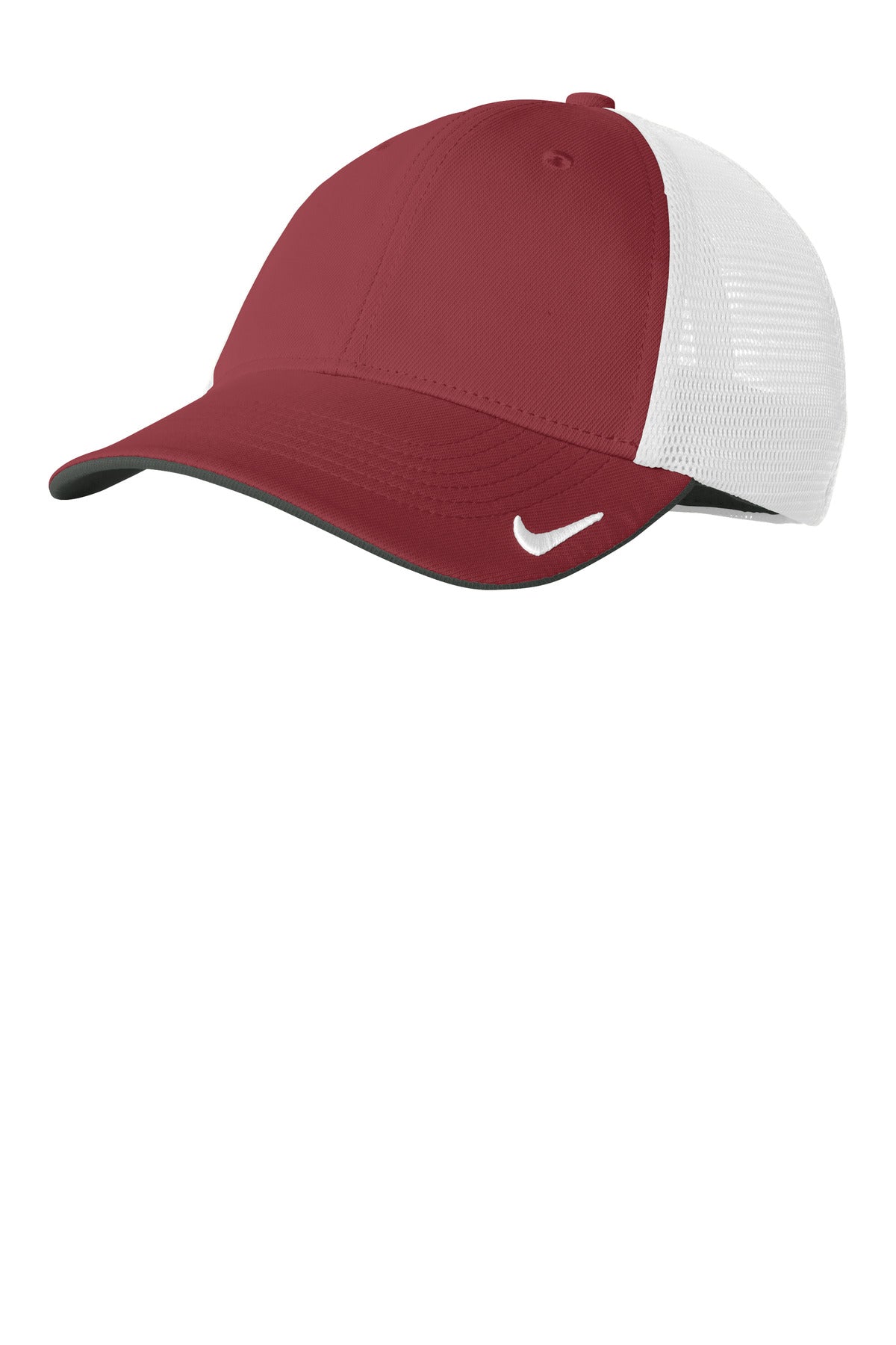 Nike Stretch-to-Fit Mesh Back Cap NKFB6448 in Team Red/ White
