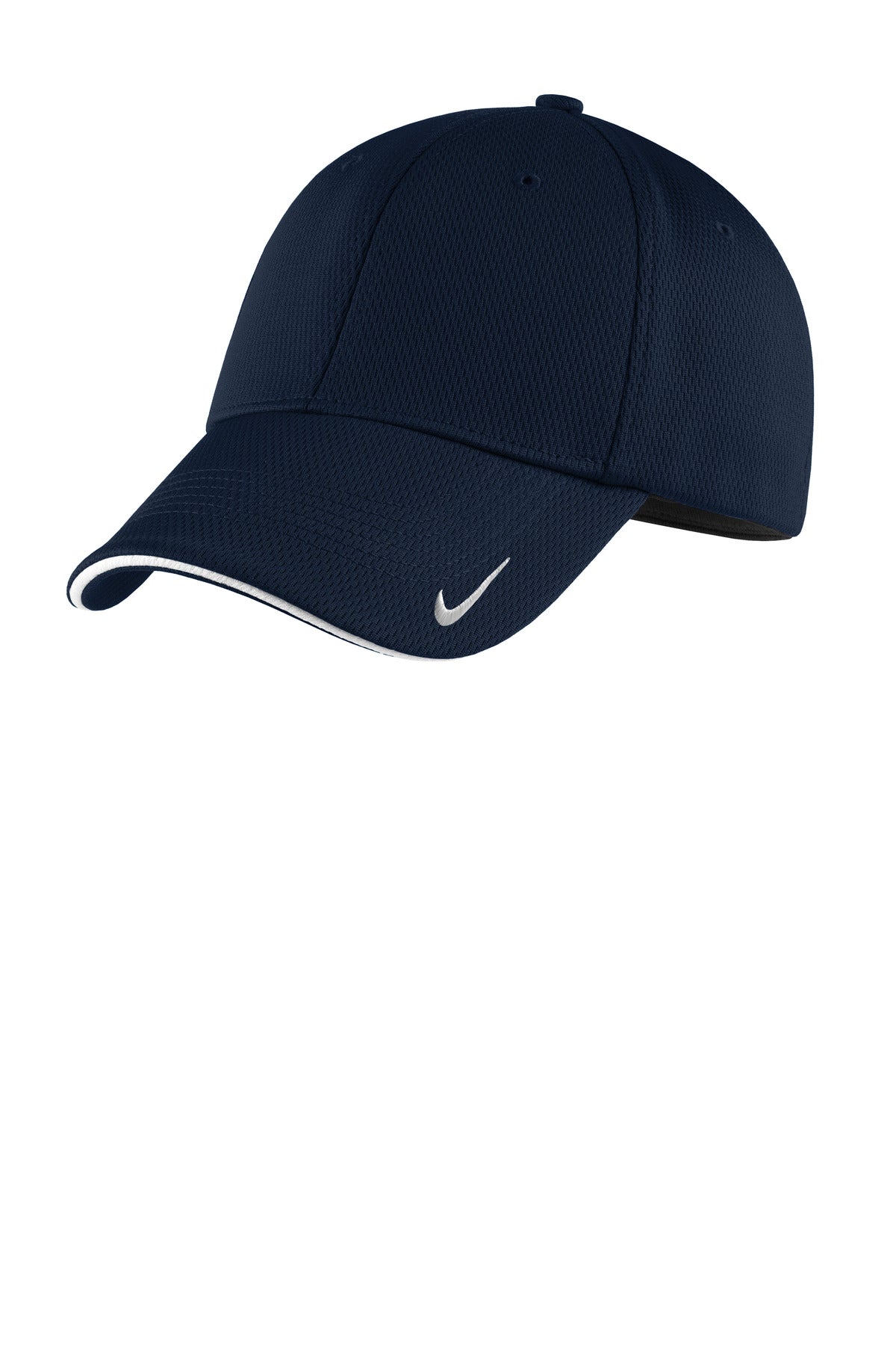 Nike Dri-FIT Stretch Mesh Sandwich Bill Cap NKFD9718 in Navy/ White