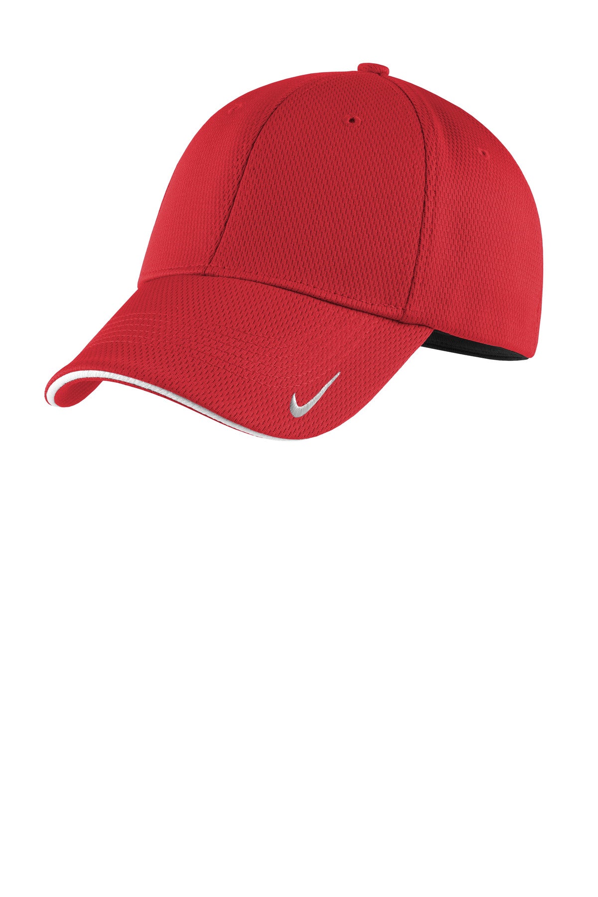 Nike Dri-FIT Stretch Mesh Sandwich Bill Cap NKFD9718 in University Red/ White