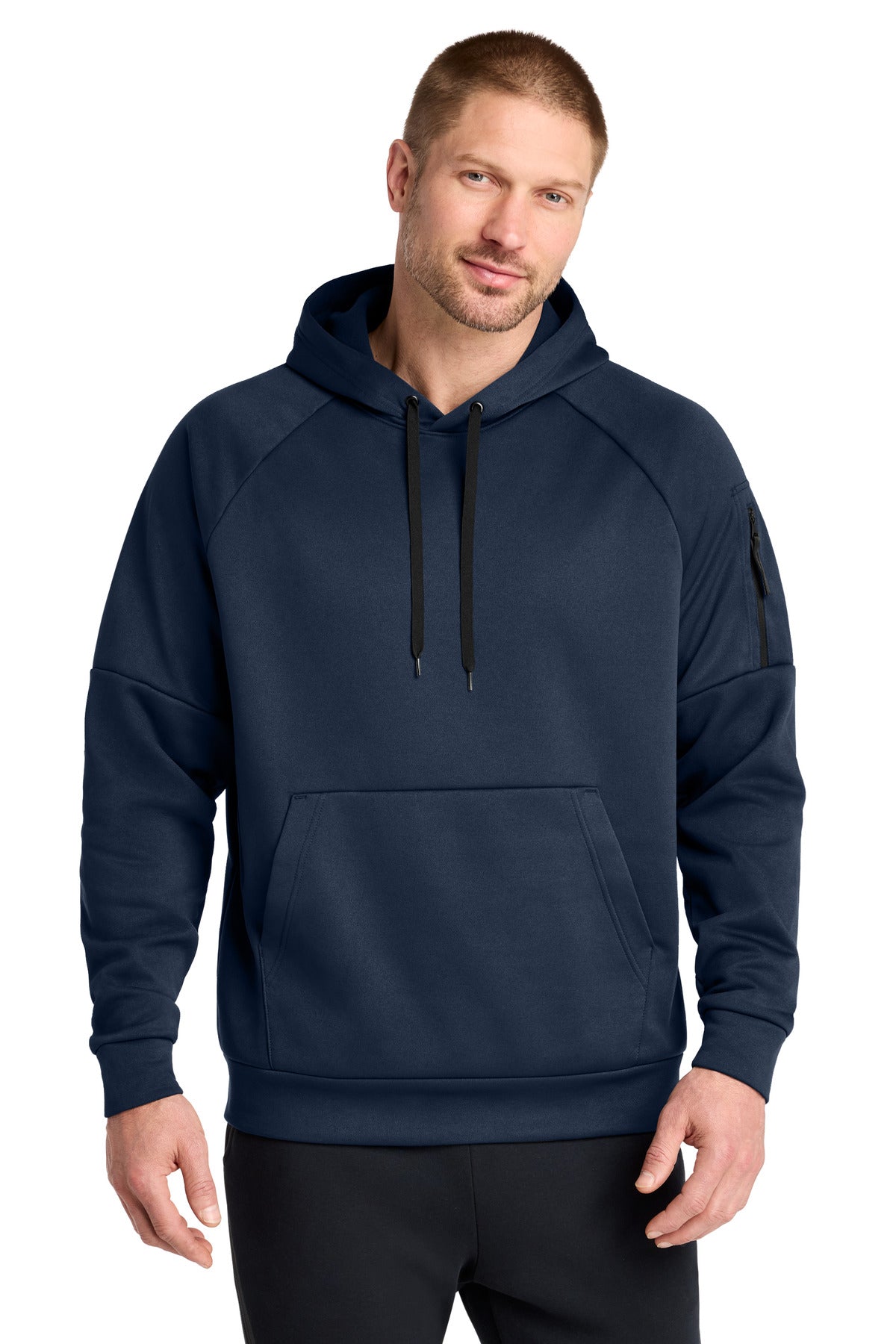 Nike Therma-FIT Pocket Pullover Fleece Hoodie NKFD9735 in Navy