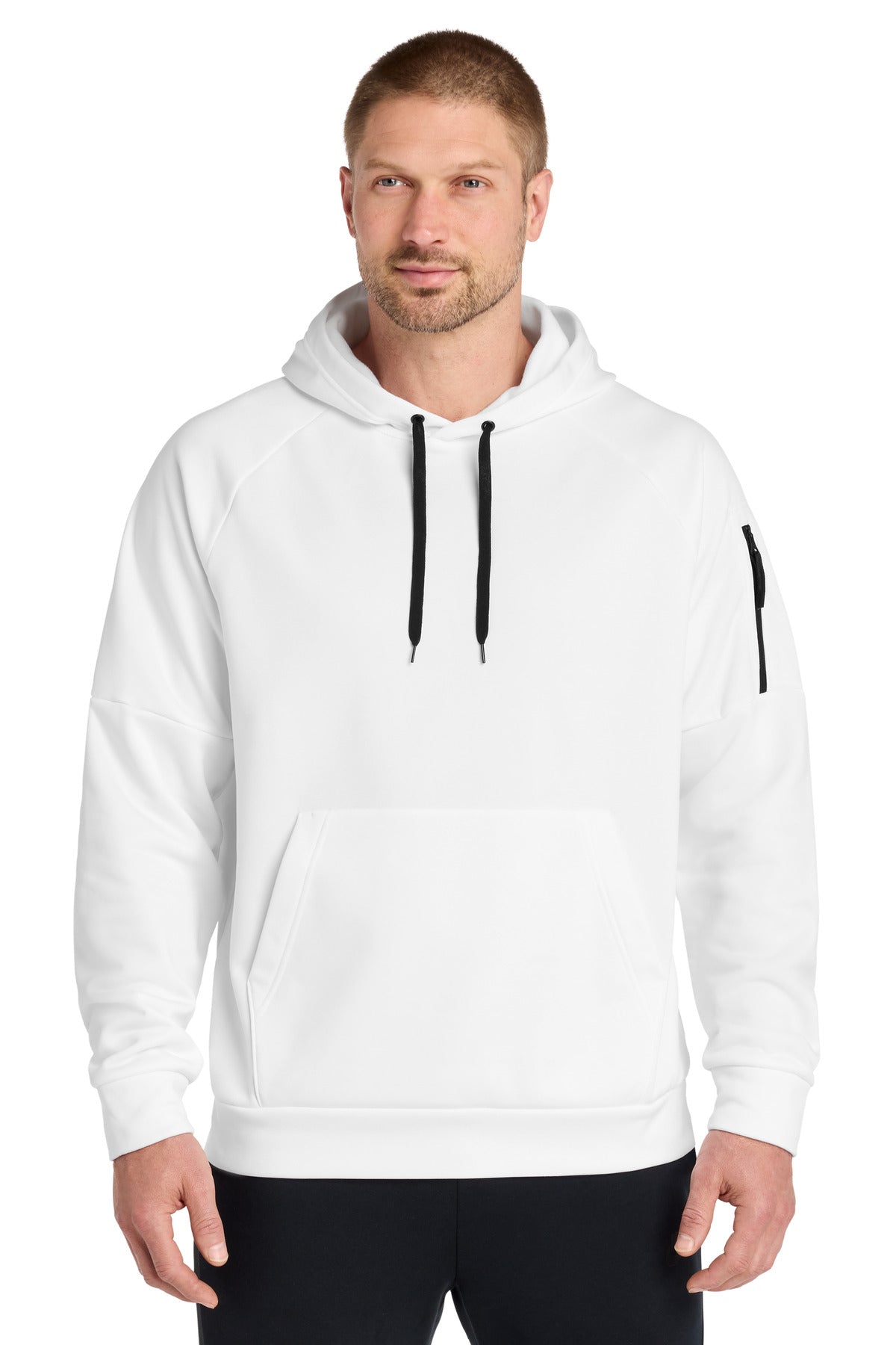 Nike Therma-FIT Pocket Pullover Fleece Hoodie NKFD9735 in White