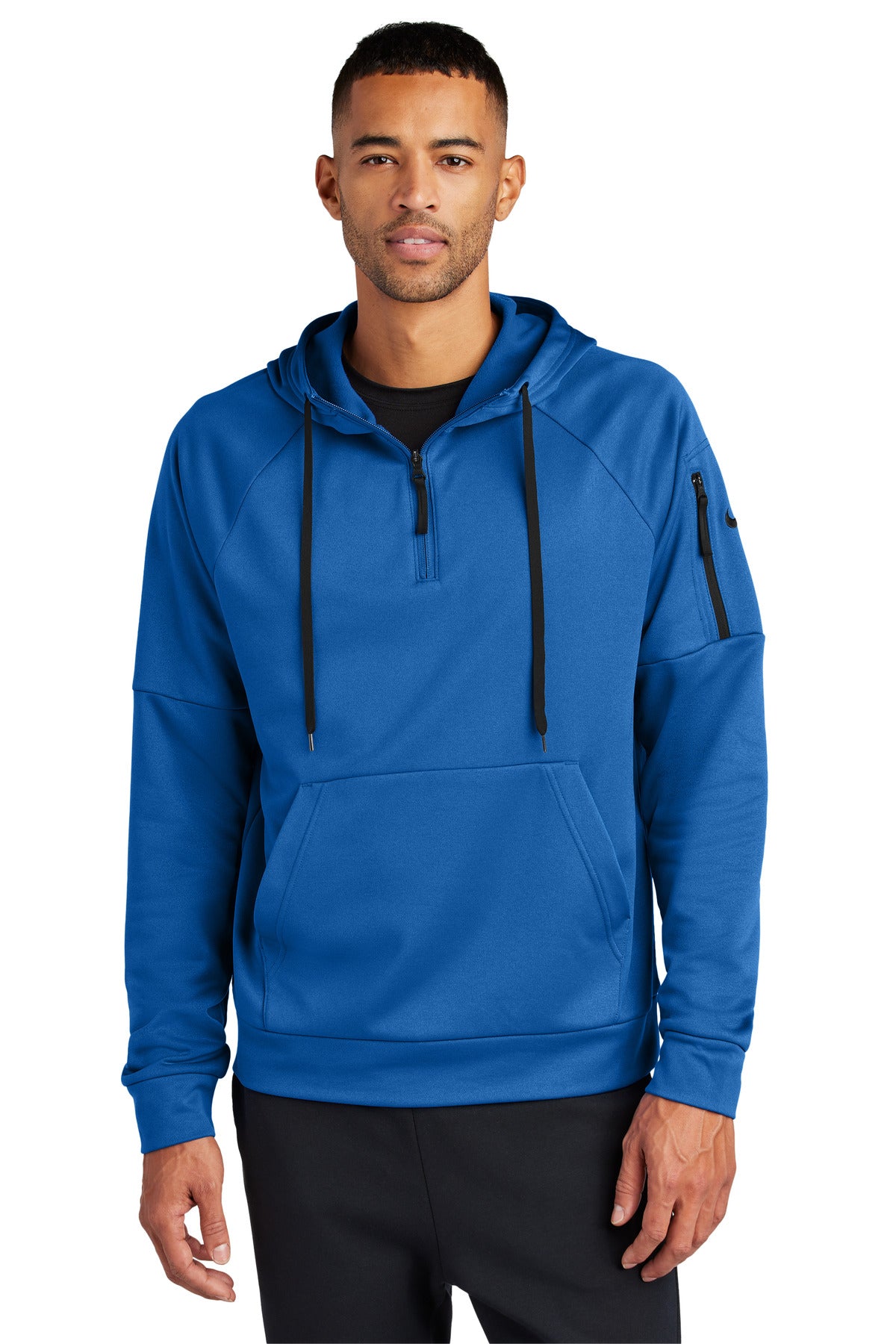 Nike Therma-FIT Pocket 1/4-Zip Fleece Hoodie NKFD9742 in Game Royal