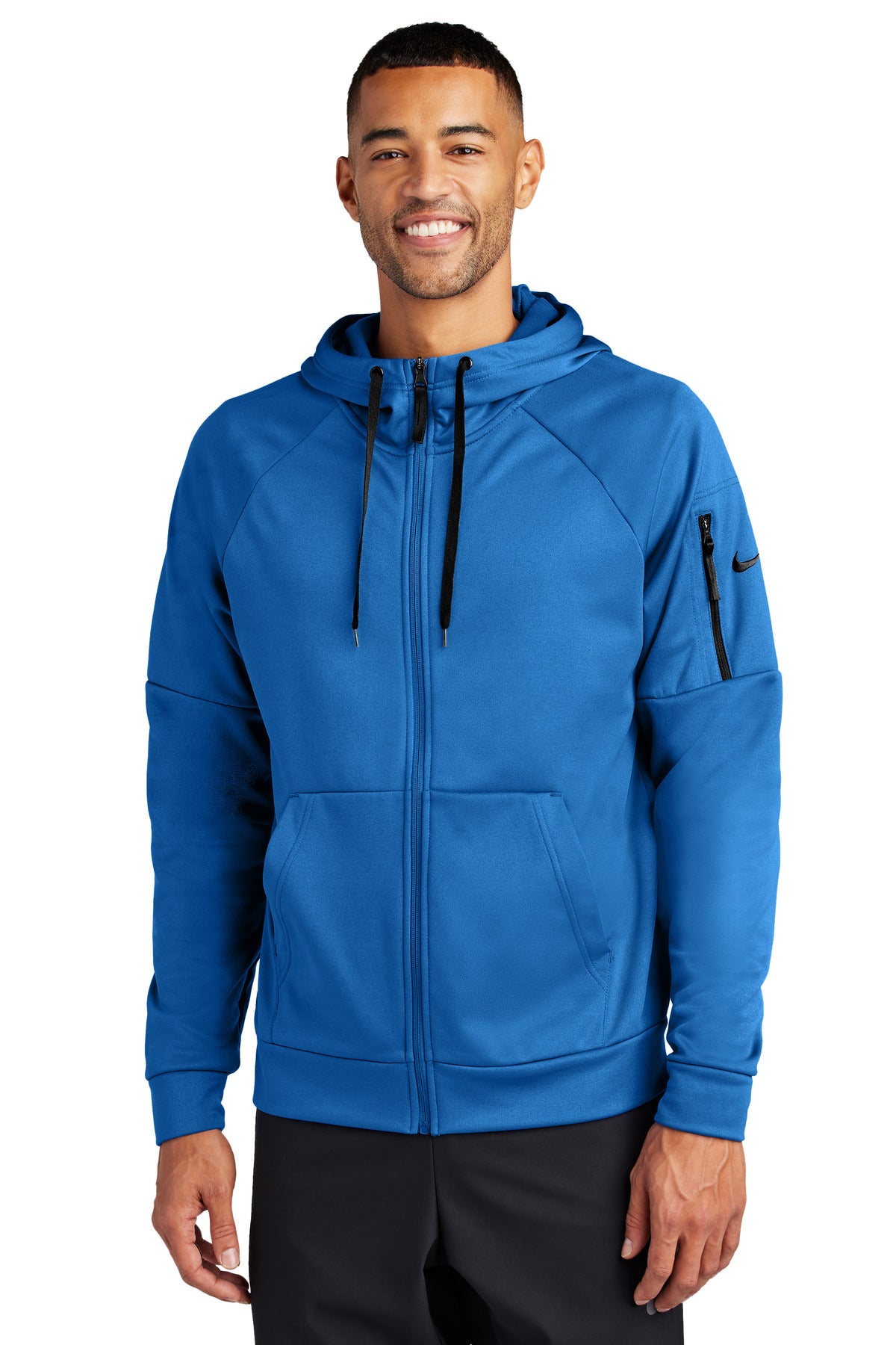 Nike Therma-FIT Pocket Full-Zip Fleece Hoodie NKFD9859 in Game Royal