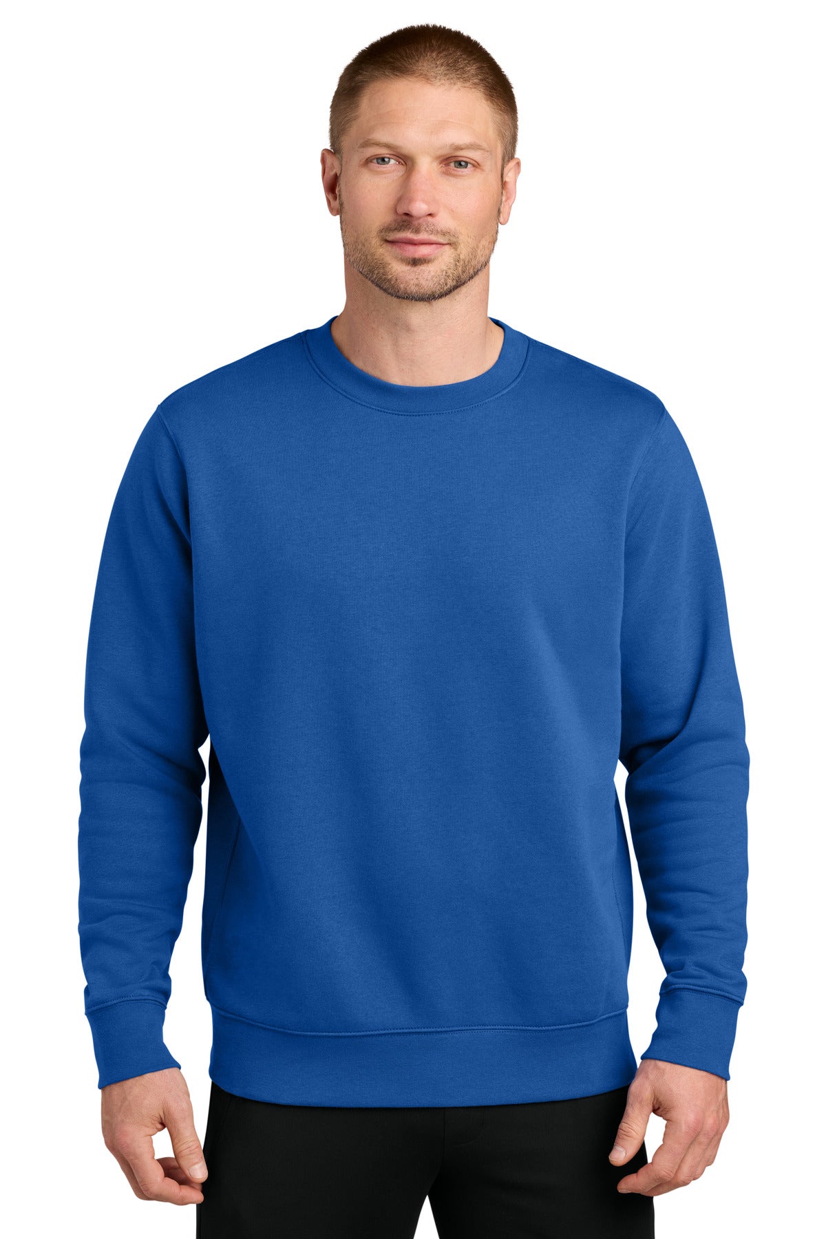 Nike Club Fleece Sleeve Swoosh Crew NKFD9863 in Game Royal