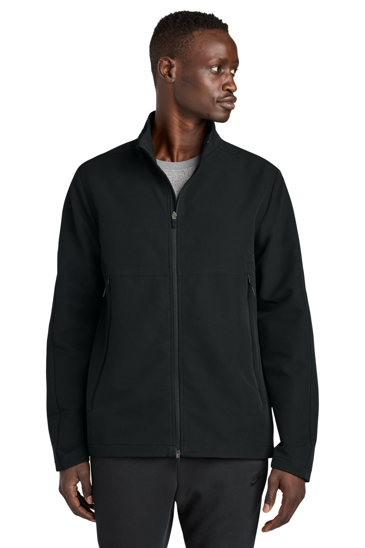 Nike Full-Zip Soft Shell Jacket NKHM7926 in Black