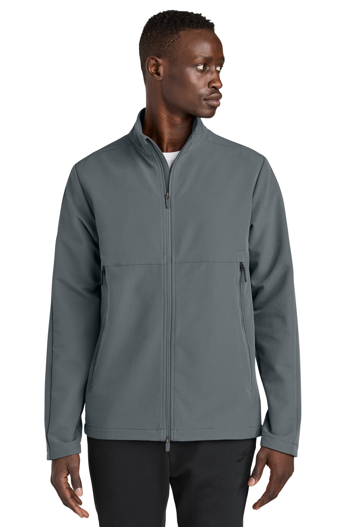 Nike Full-Zip Soft Shell Jacket NKHM7926 in Dark Grey