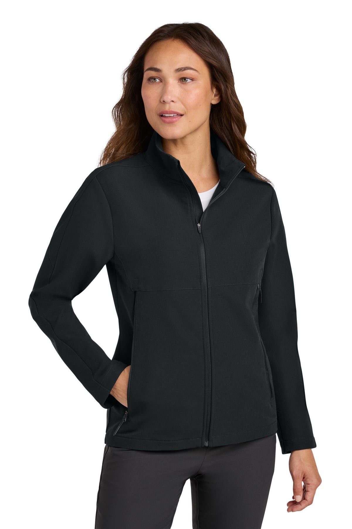 Nike Women's Full-Zip Soft Shell Jacket NKHM7937 in Black