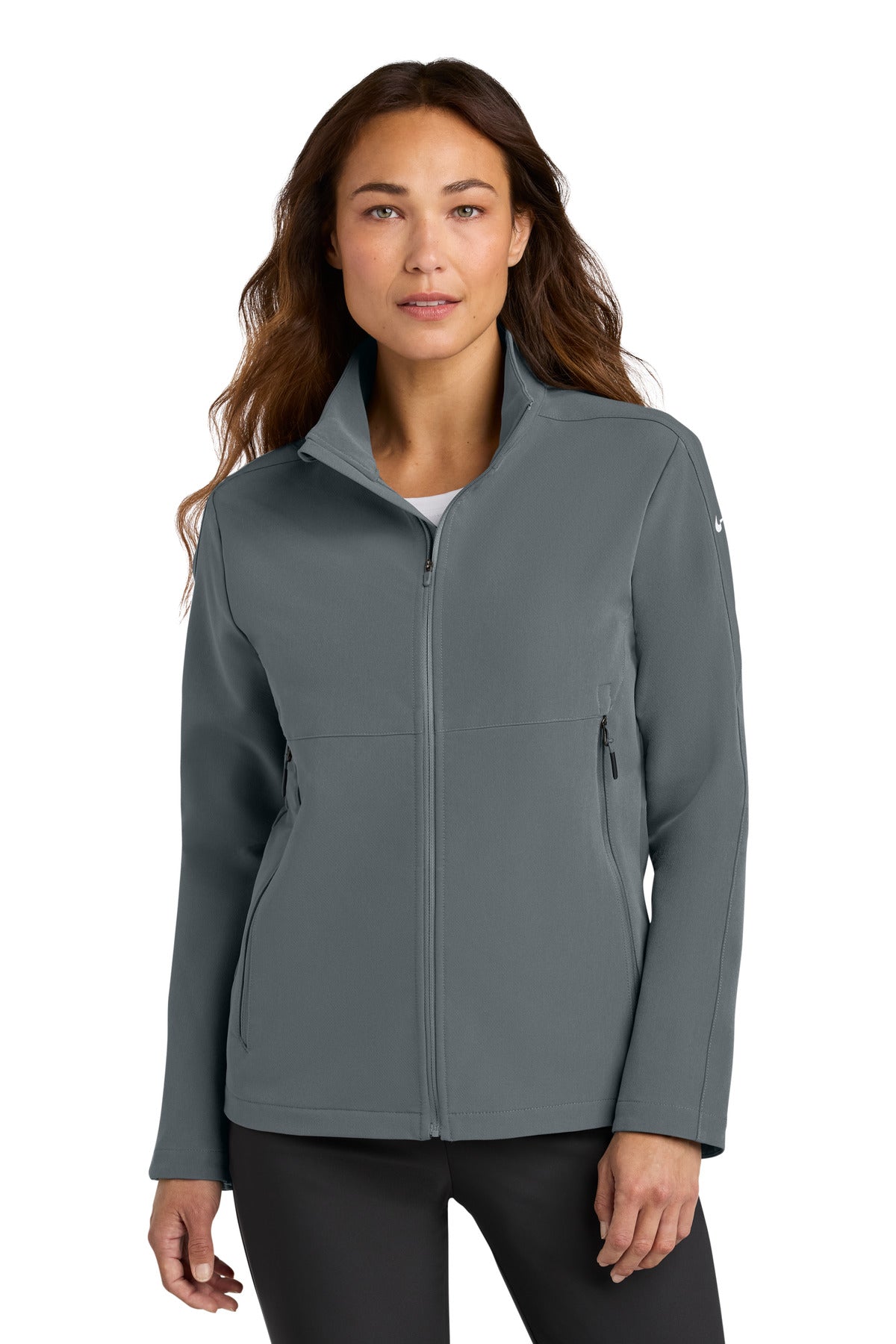 Nike Women's Full-Zip Soft Shell Jacket NKHM7937 in Dark Grey