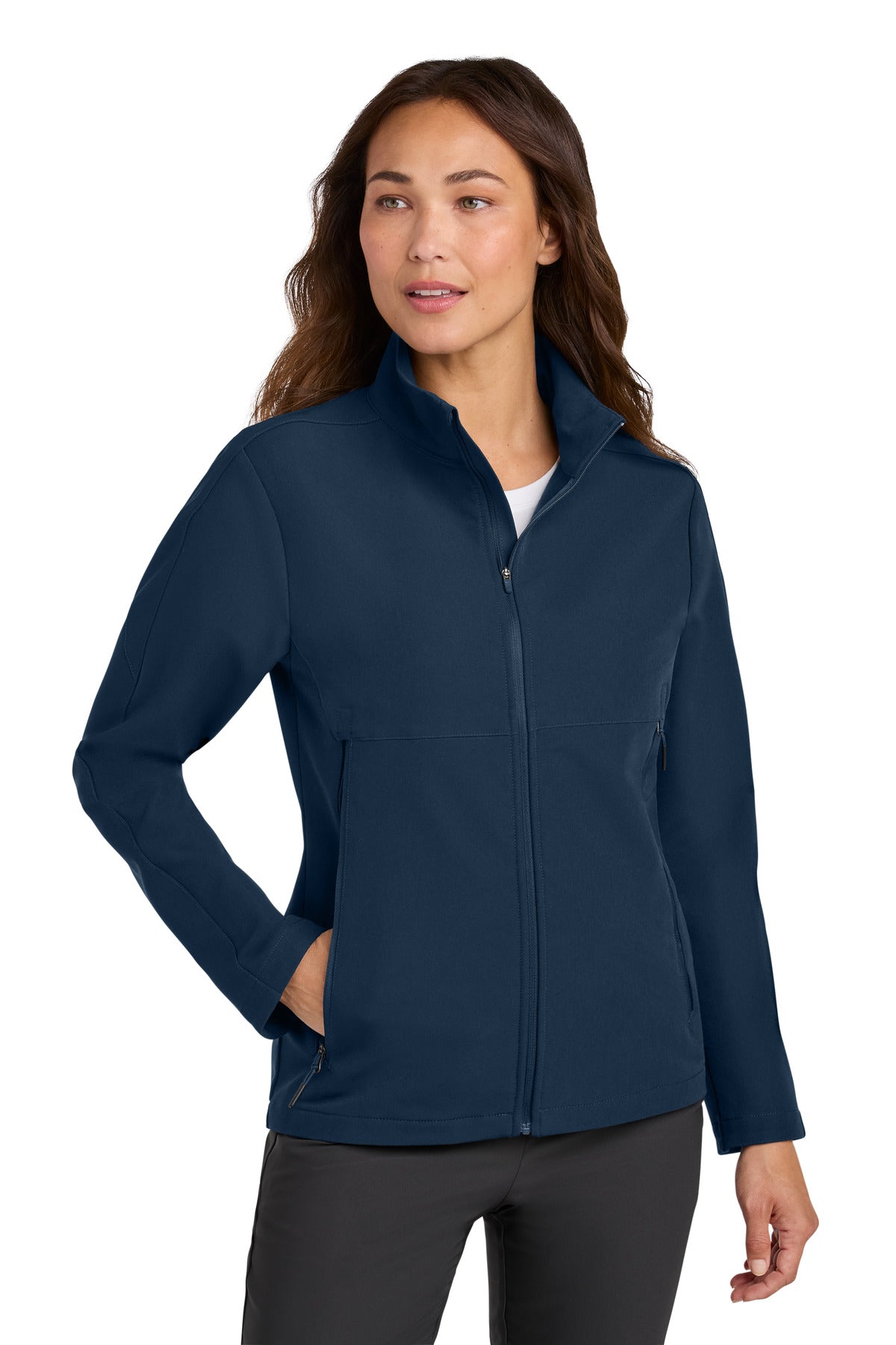 Nike Women's Full-Zip Soft Shell Jacket NKHM7937 in Navy
