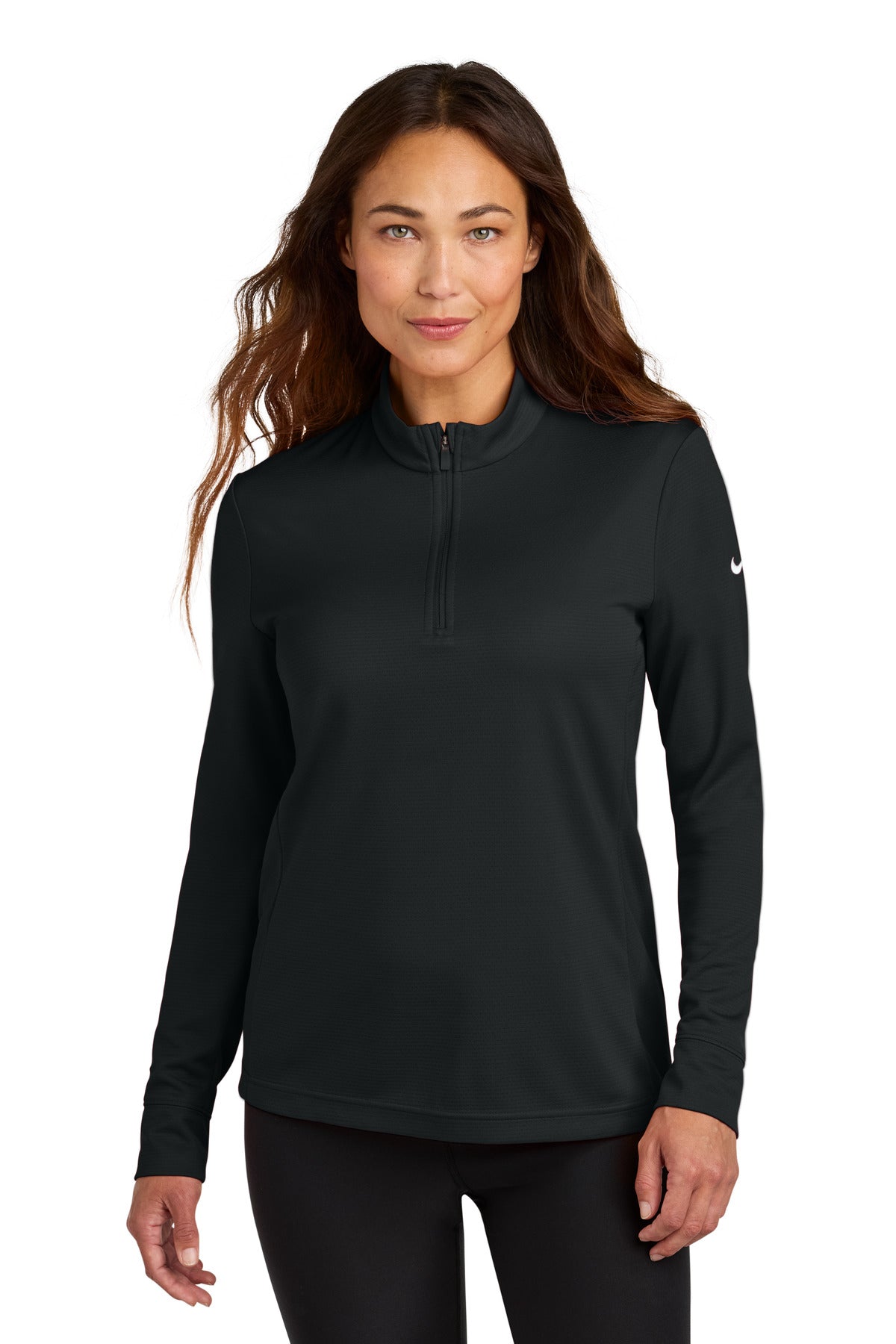 Nike Women's Essential 1/2-Zip Cover-Up NKHM7969 in Black