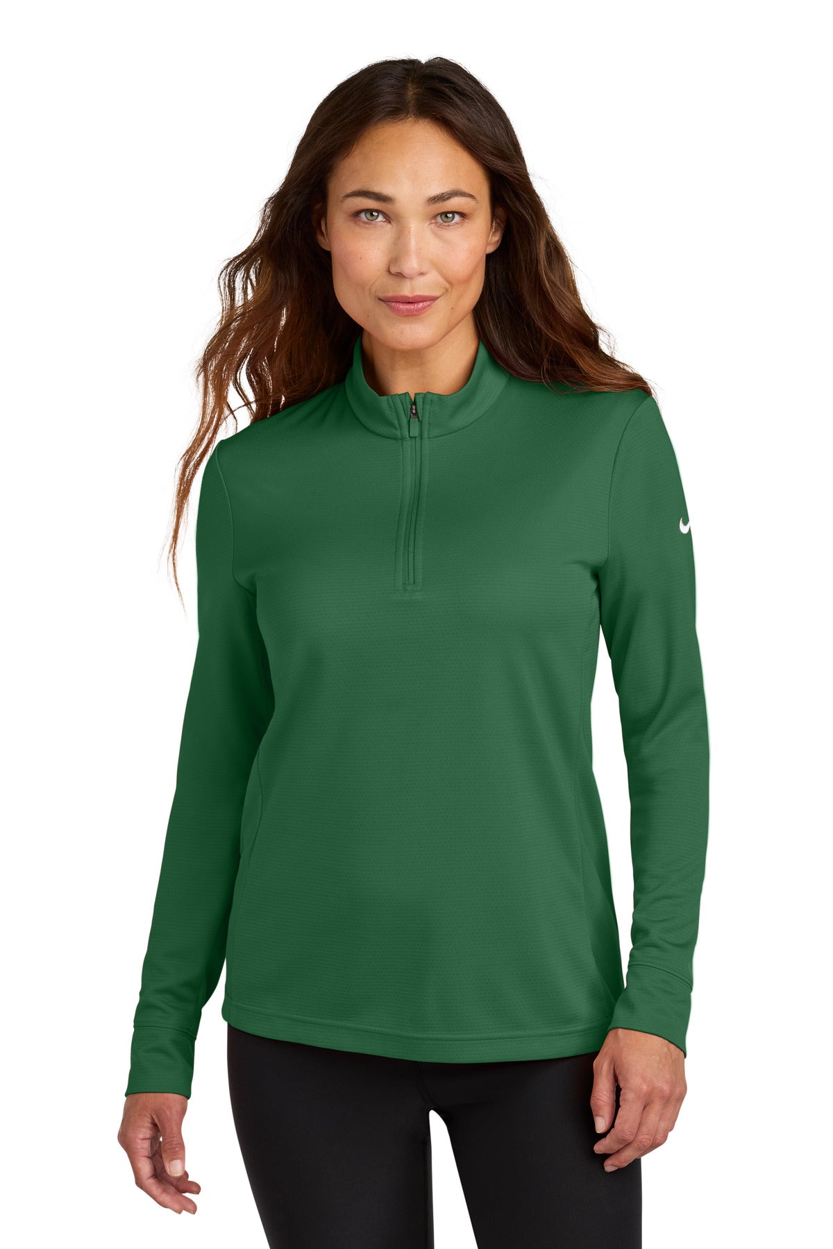 Nike Women's Essential 1/2-Zip Cover-Up NKHM7969 in Gorge Green