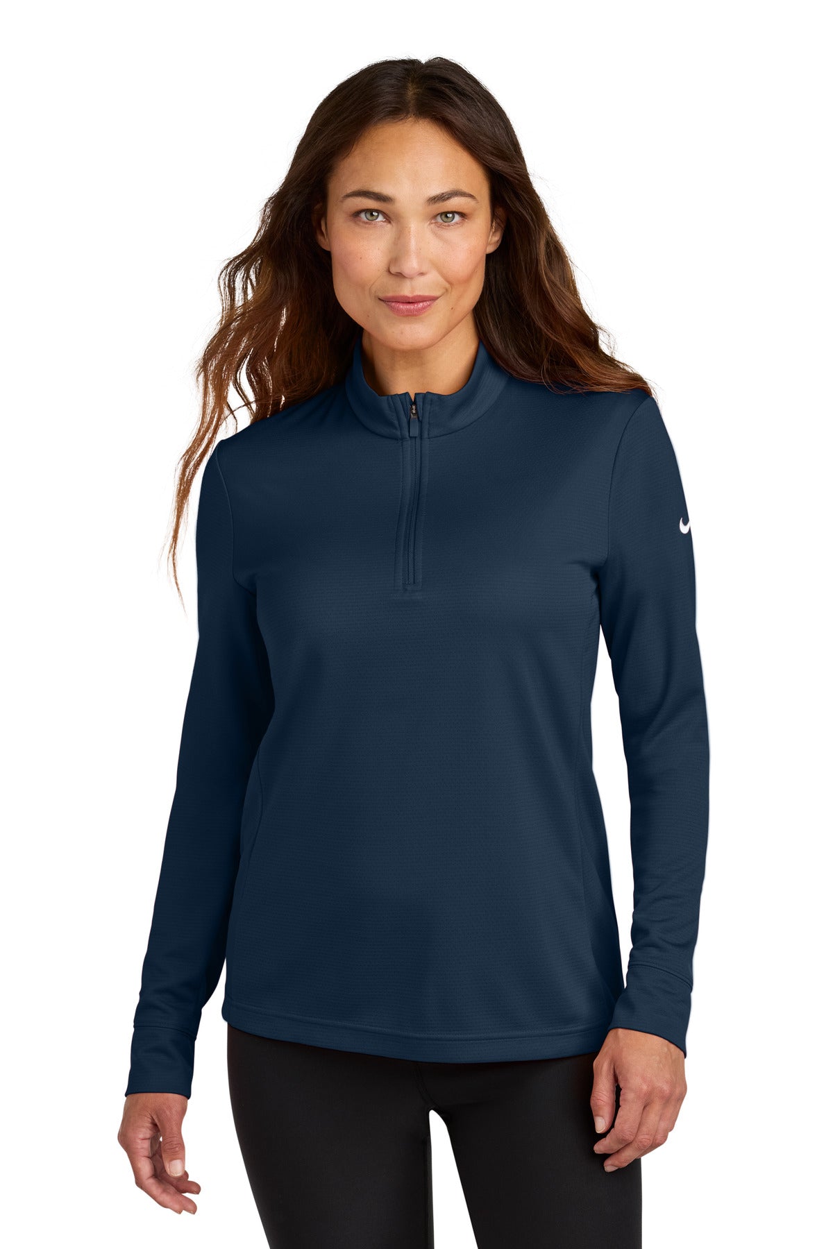 Nike Women's Essential 1/2-Zip Cover-Up NKHM7969 in Navy
