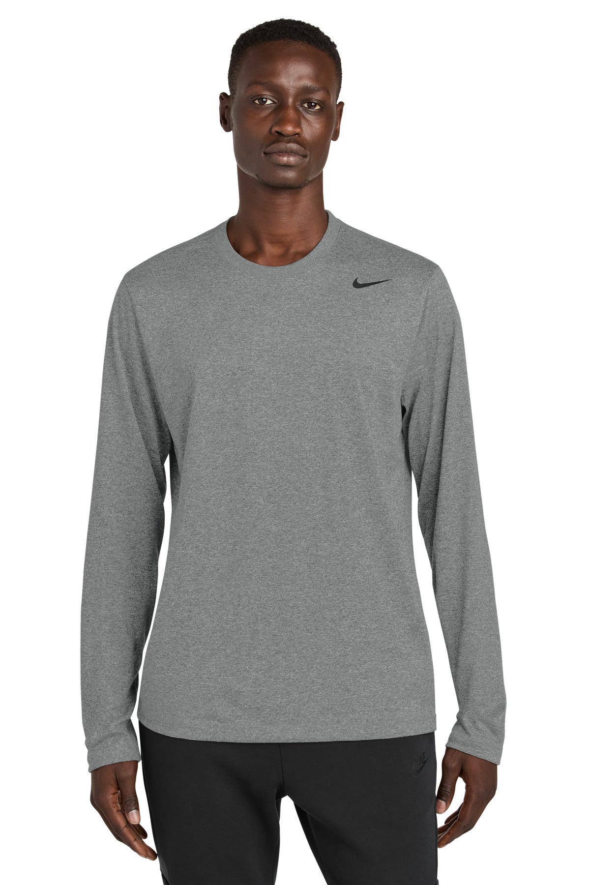 Nike Team rLegend Long Sleeve Tee NKHQ4550 in Carbon Heather