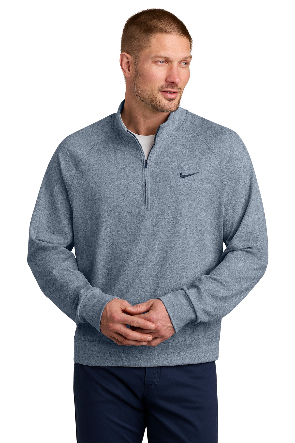 Nike Dri-FIT Primary 1/4-Zip NKIO8128 in Navy Heather
