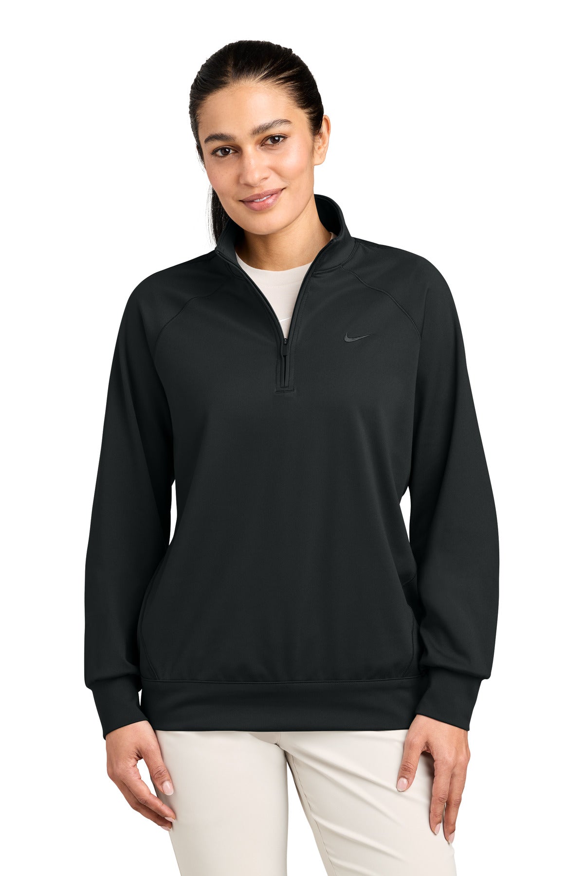 Nike Women's Dri-FIT Primary 1/4-Zip NKIO8129 in Black