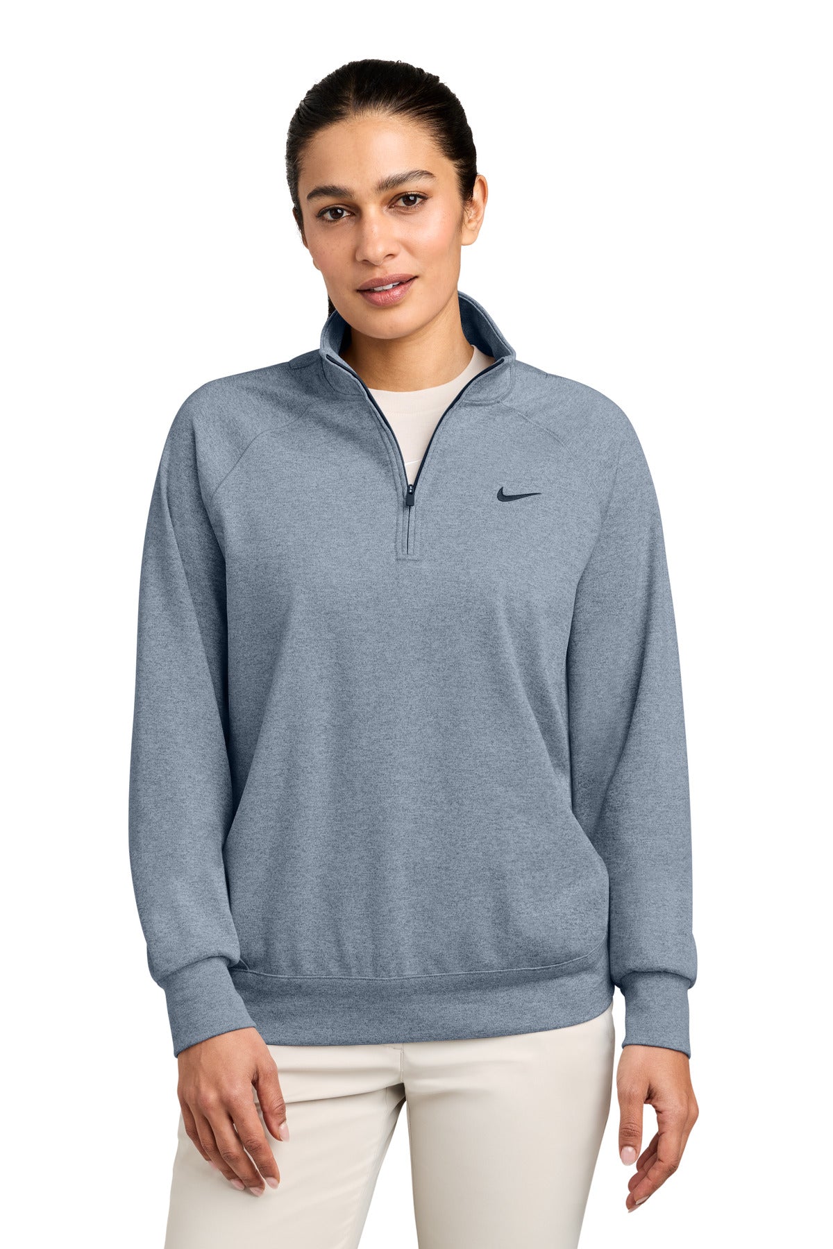 Nike Women's Dri-FIT Primary 1/4-Zip NKIO8129 in Navy Heather