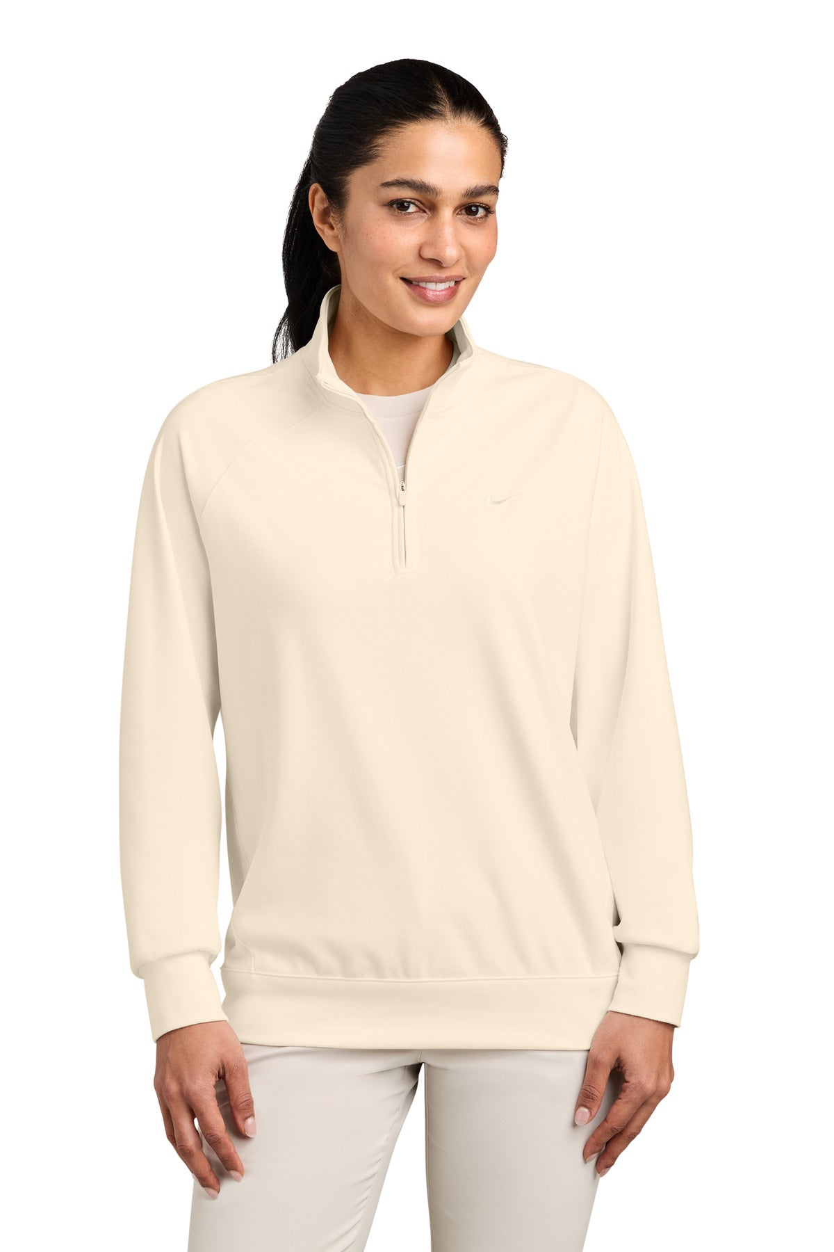 Nike Women's Dri-FIT Primary 1/4-Zip NKIO8129 in Pale Ivory
