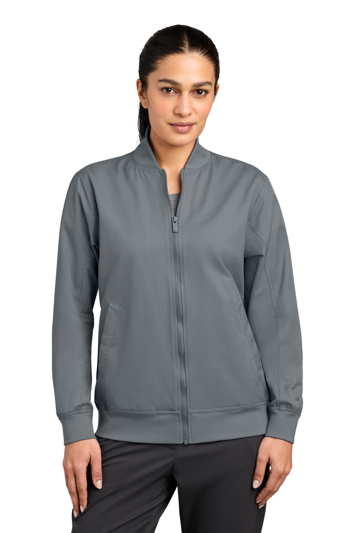 Nike Women's Bomber Jacket NKIO8132 in Cool Grey