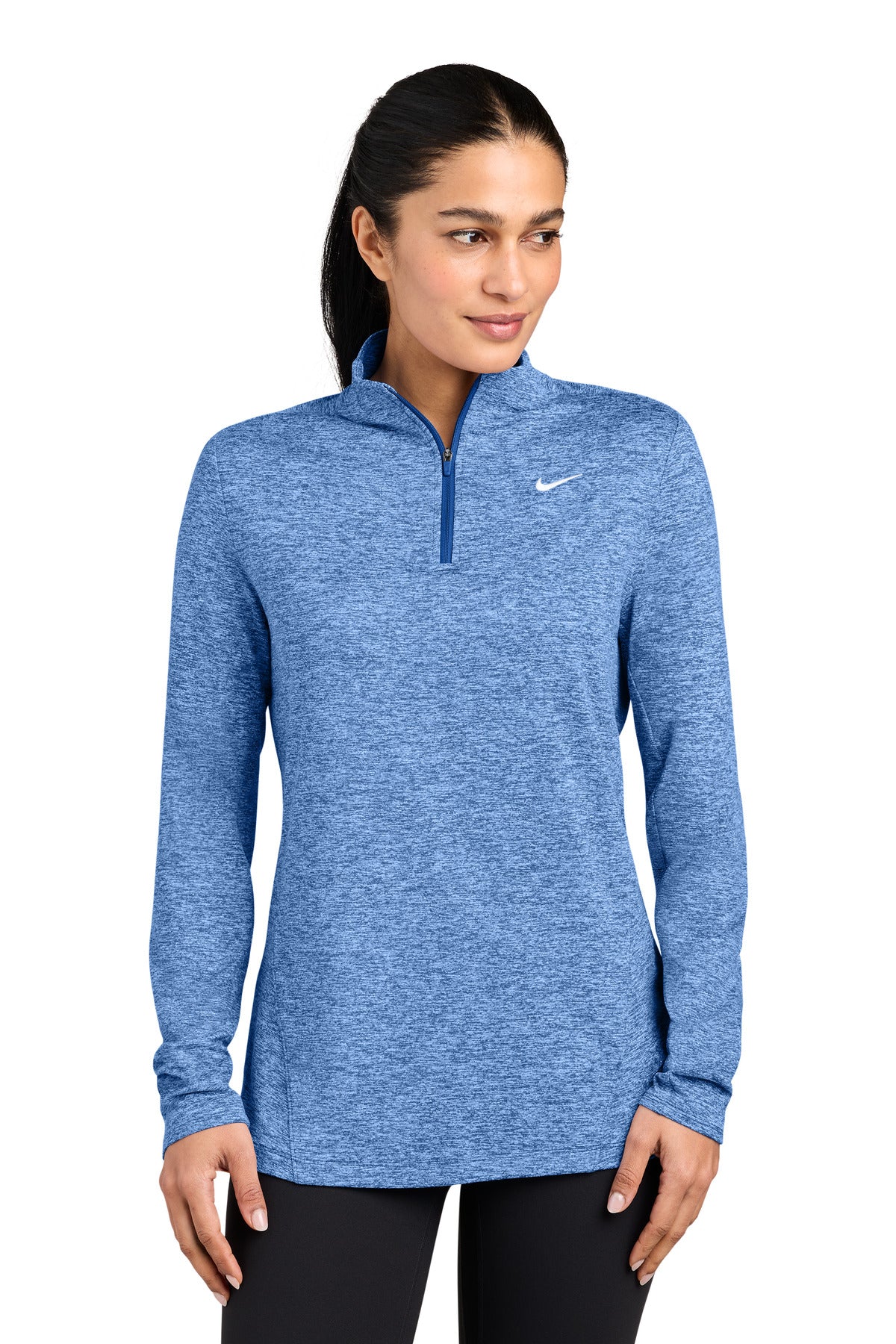 Nike Women's Dri-FIT Stride 1/2-Zip NKIO8141 in Royal Heather