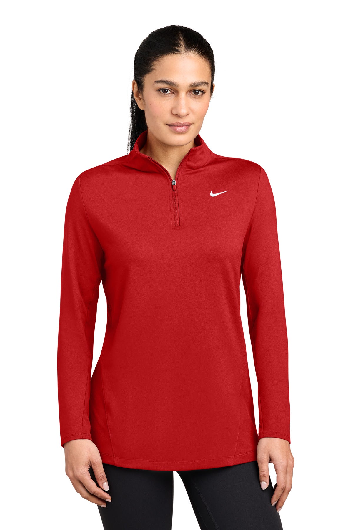 Nike Women's Dri-FIT Stride 1/2-Zip NKIO8141 in Scarlet