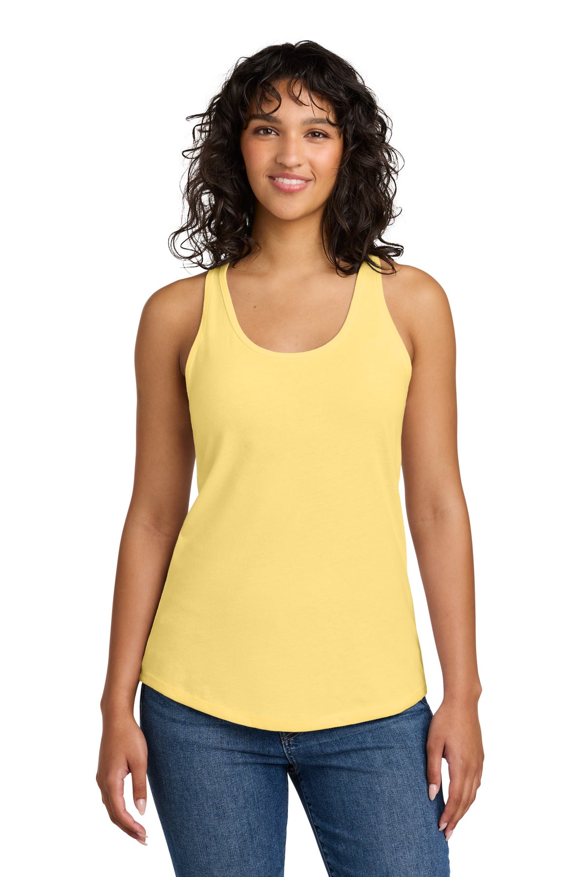 Next Level Apparel Women's Ideal Racerback Tank NL1533 in Banana Cream