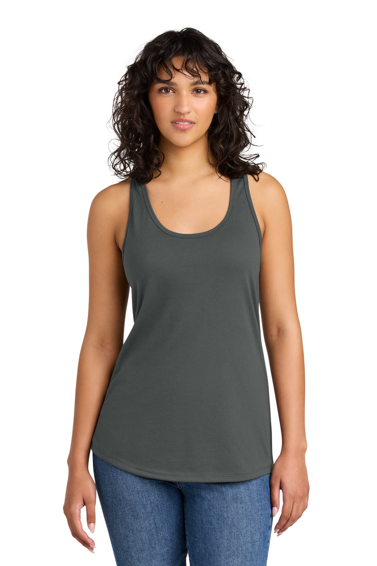 Next Level Apparel Women's Ideal Racerback Tank NL1533 in Dark Gray