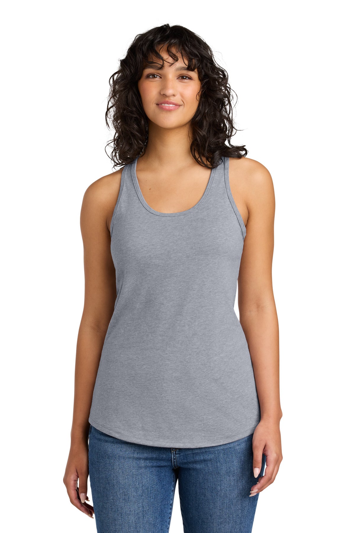 Next Level Apparel Women's Ideal Racerback Tank NL1533 in Heather Gray