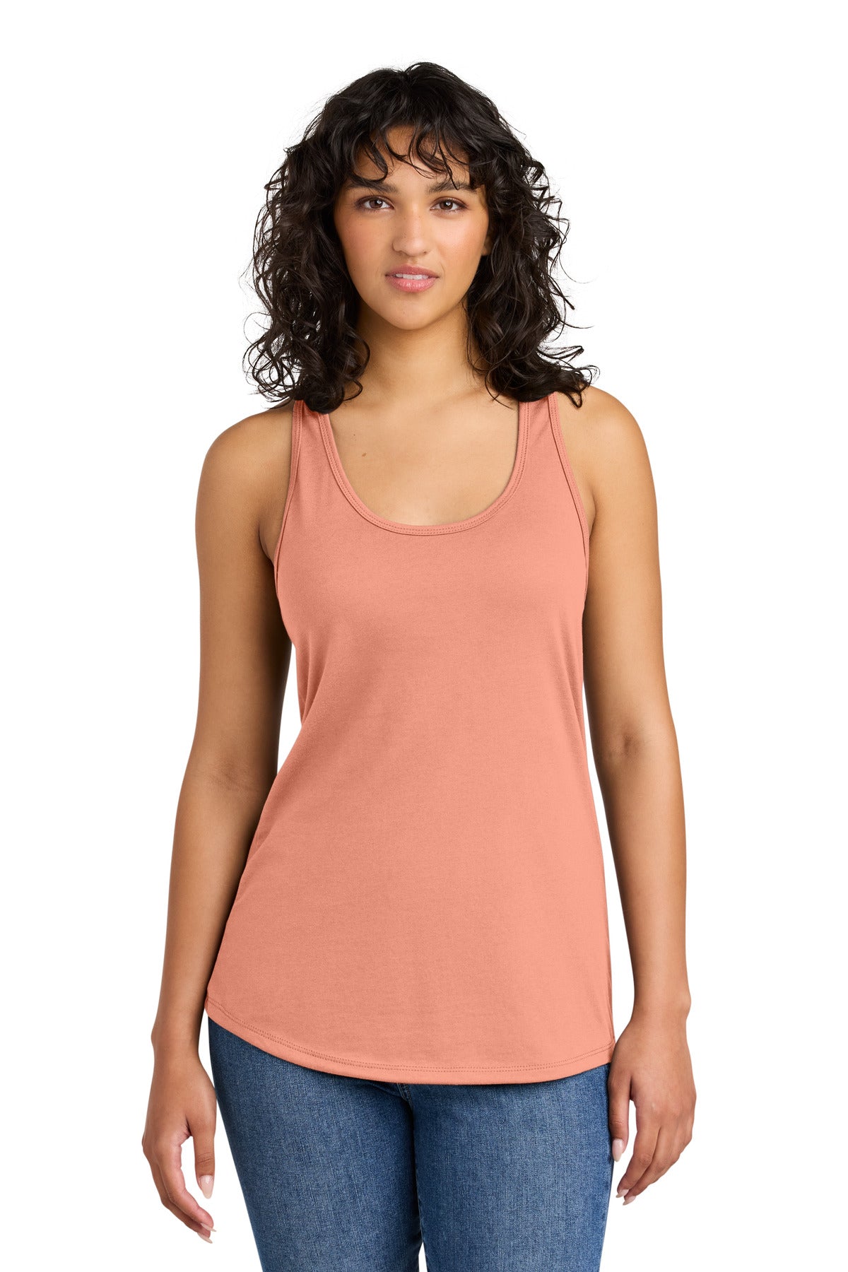 Next Level Apparel Women's Ideal Racerback Tank NL1533 in Light Orange