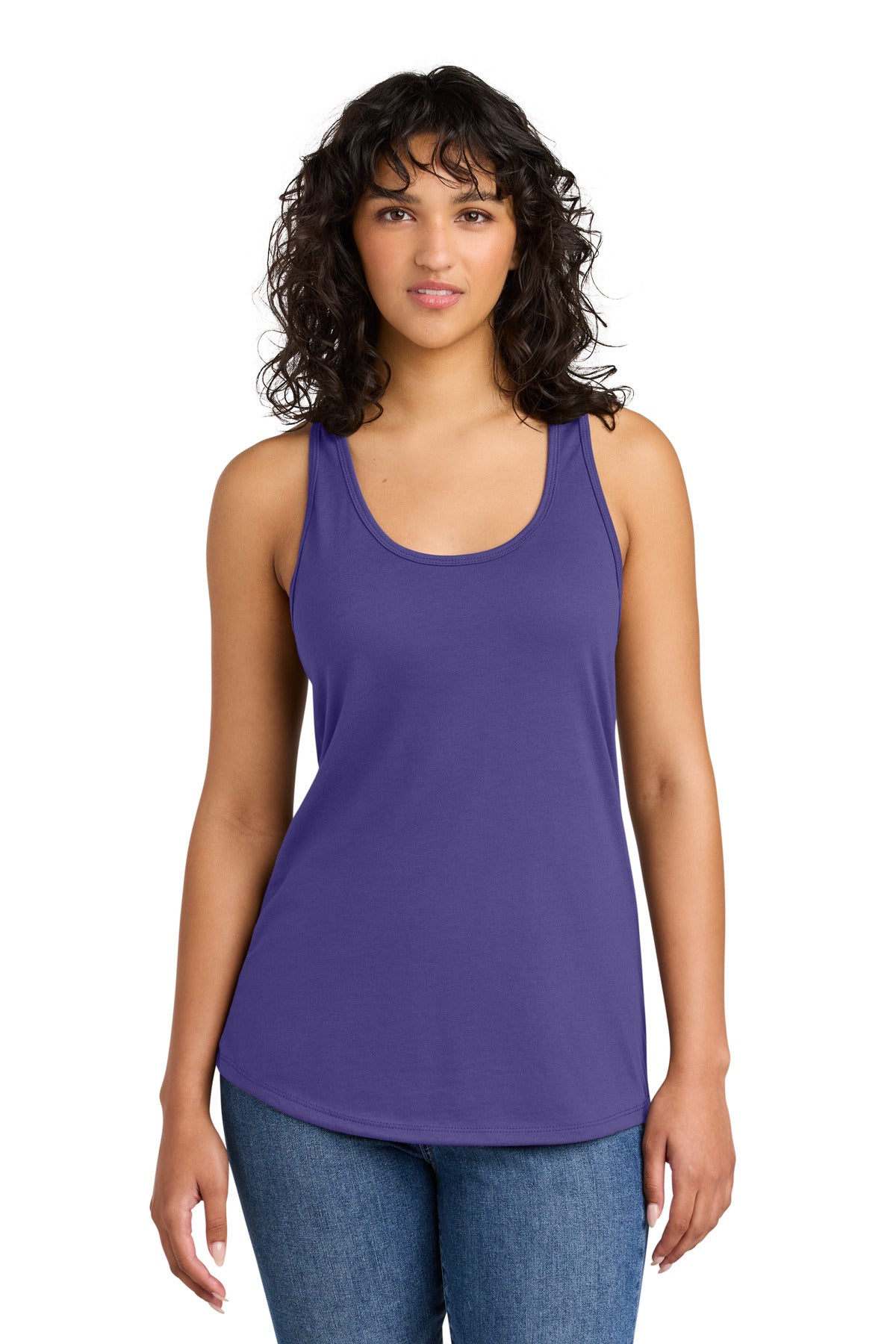 Next Level Apparel Women's Ideal Racerback Tank NL1533 in Purple Rush