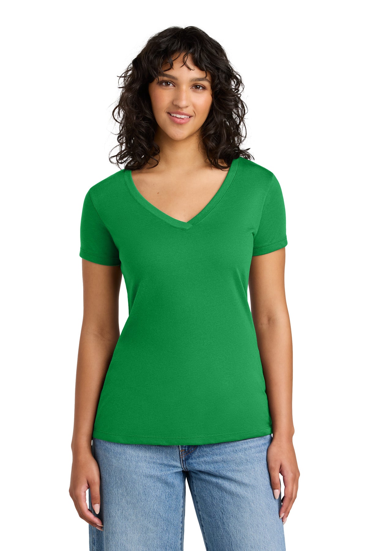 Next Level Apparel Women's Ideal V-Neck Tee NL1540 in Kelly Green