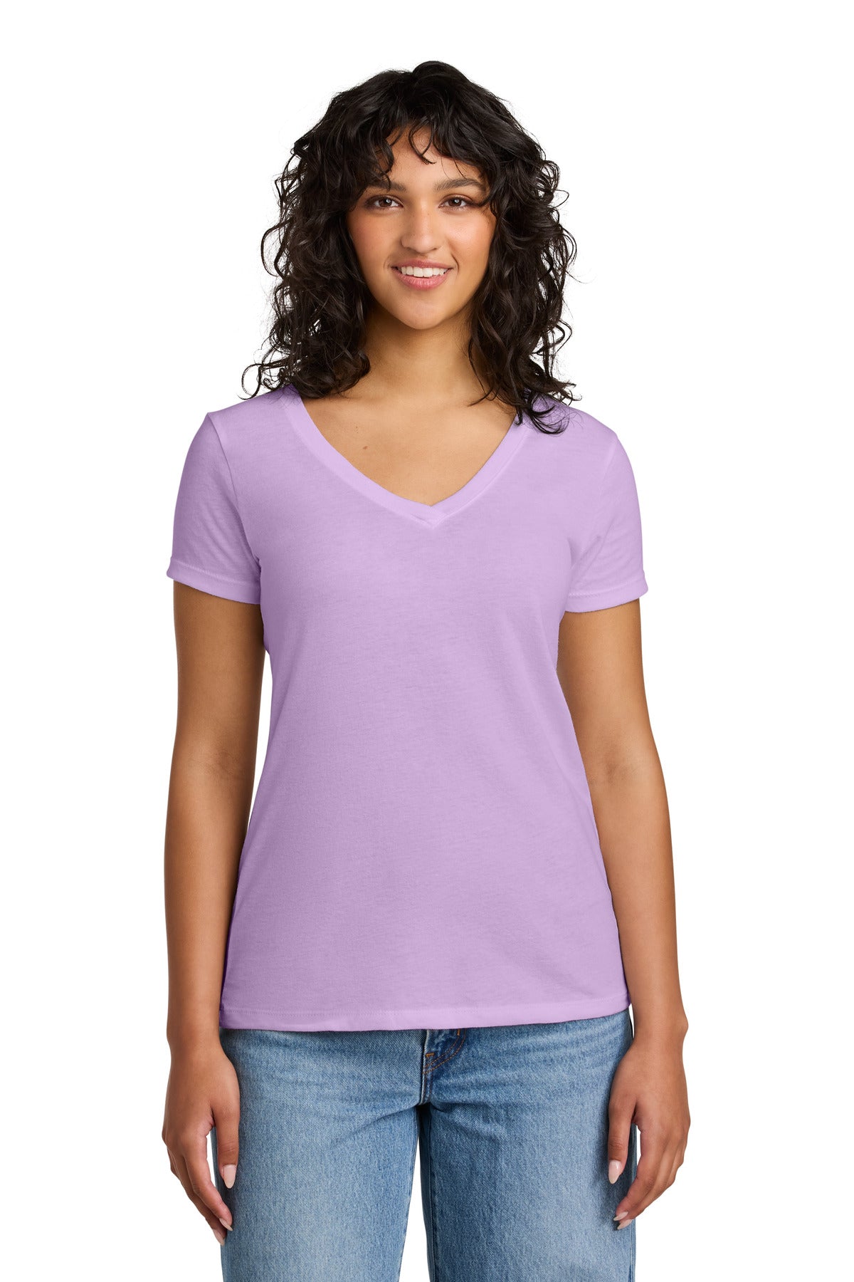Next Level Apparel Women's Ideal V-Neck Tee NL1540 in Lilac