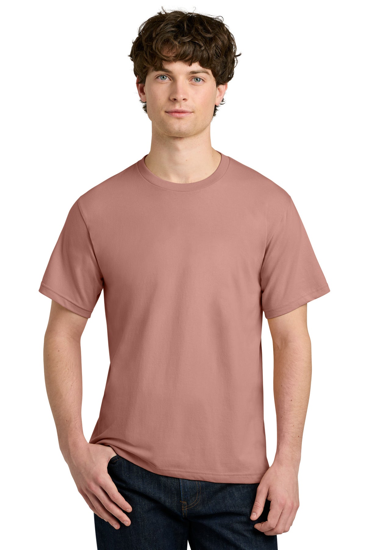 Next Level Apparel Ideal Jersey Tee NL1810 in Desert Pink