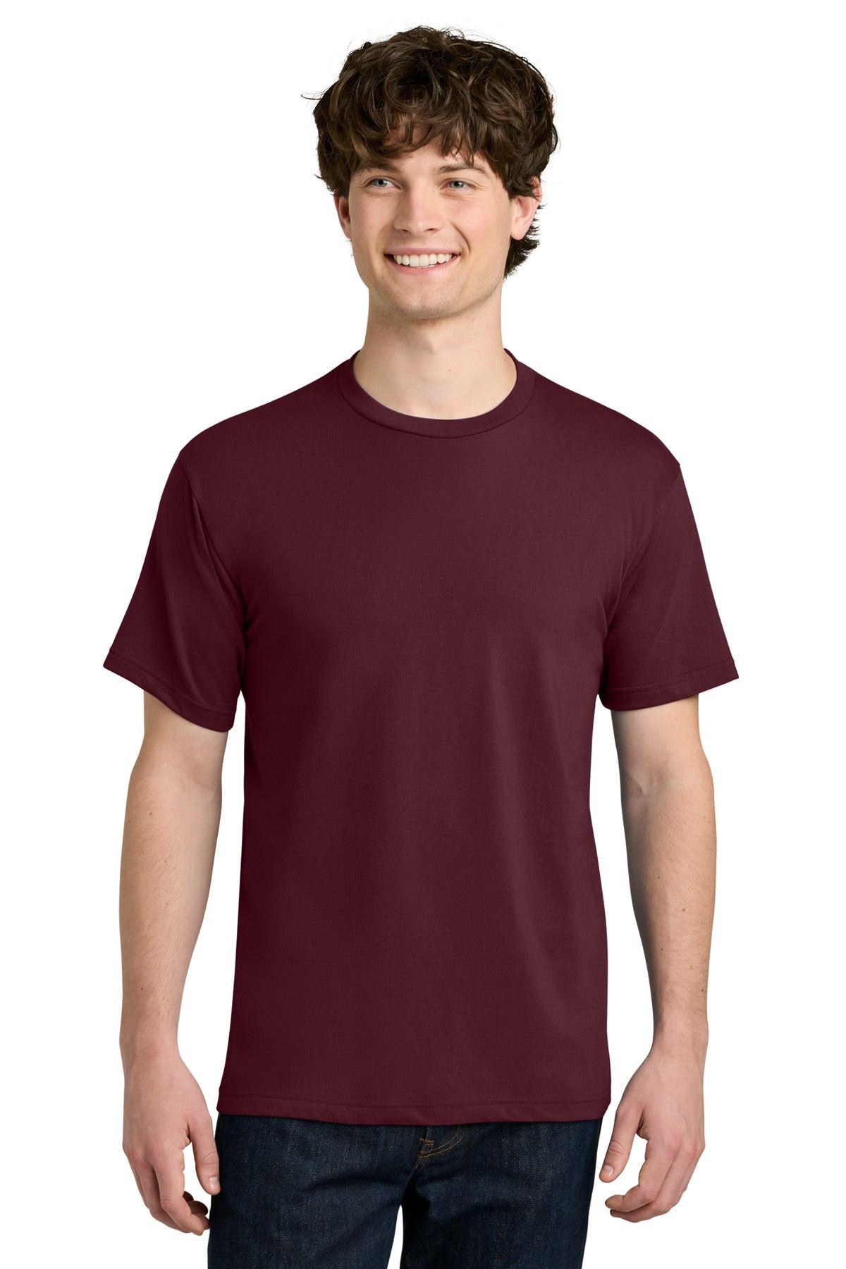 Next Level Apparel Ideal Jersey Tee NL1810 in Maroon