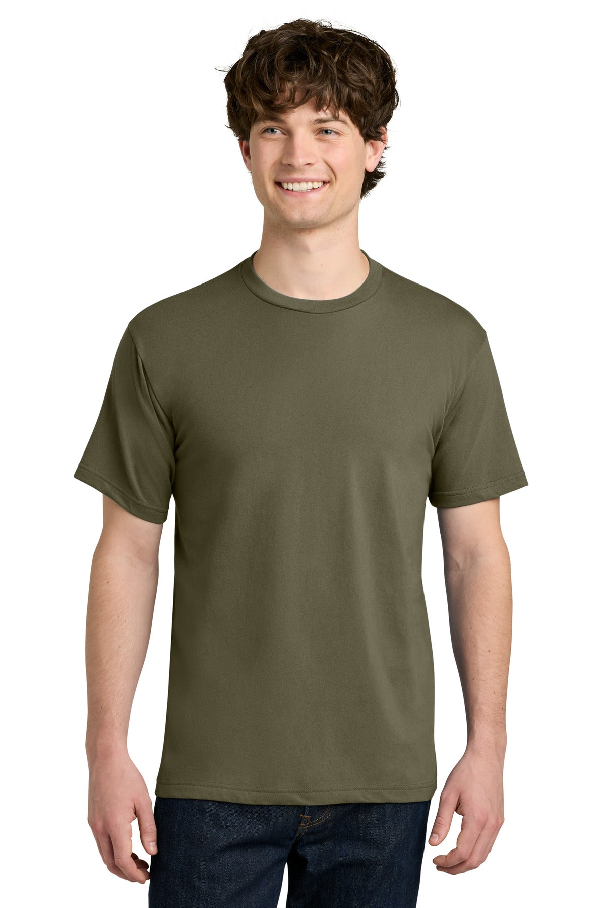 Next Level Apparel Ideal Jersey Tee NL1810 in Military Green