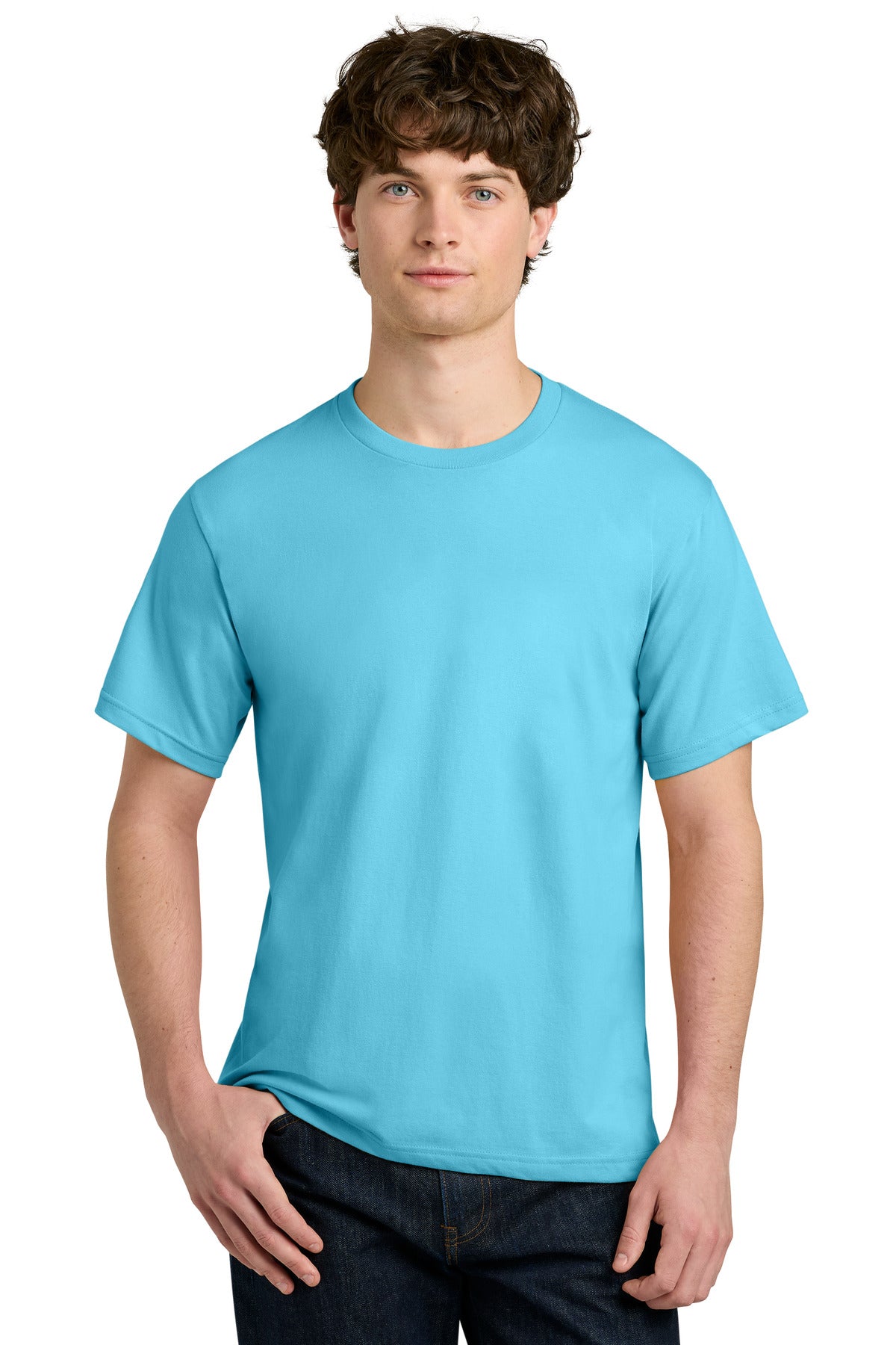Next Level Apparel Ideal Jersey Tee NL1810 in Pacific Blue