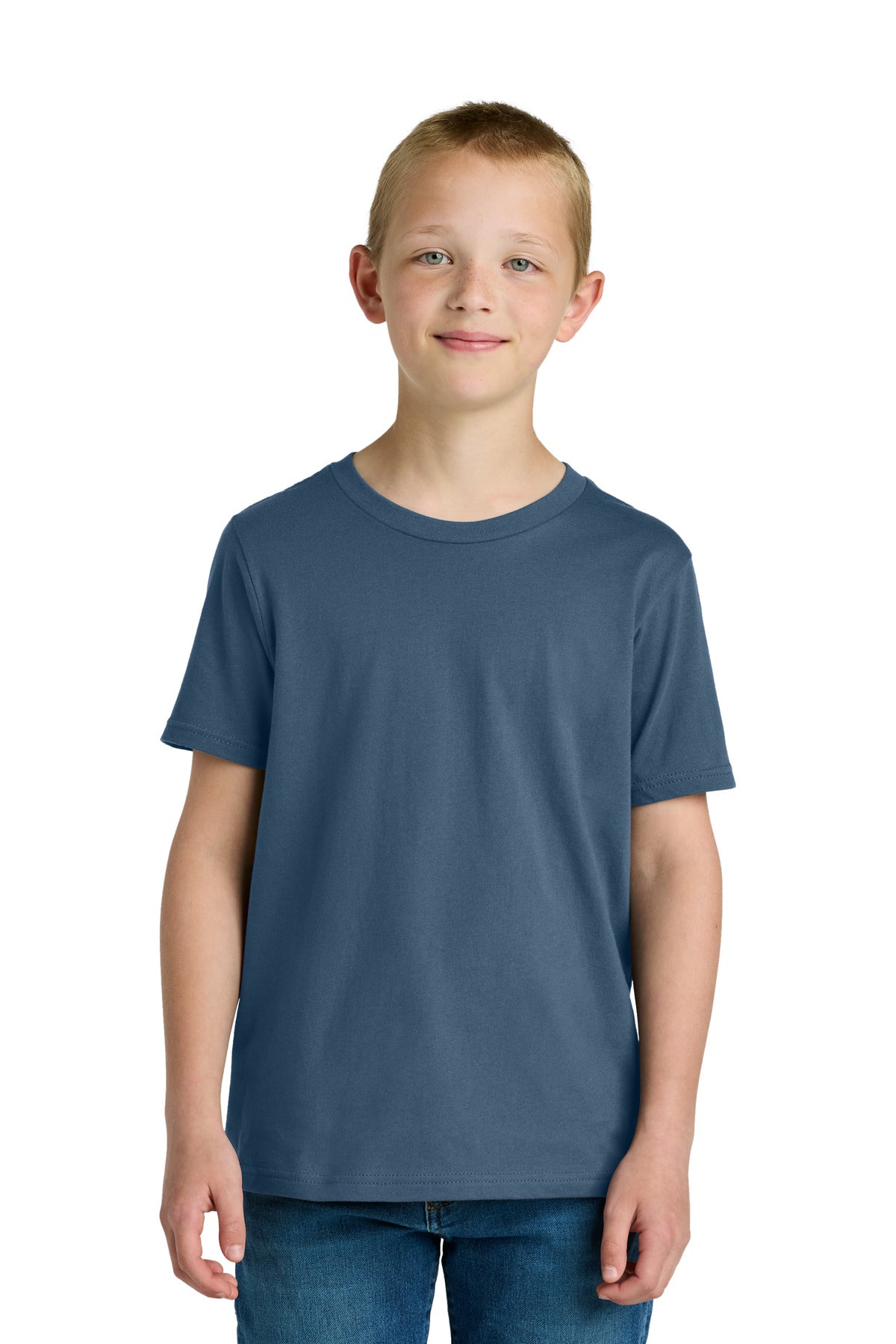 Next Level Apparel Youth Cotton Tee NL3310 in Blue Jean