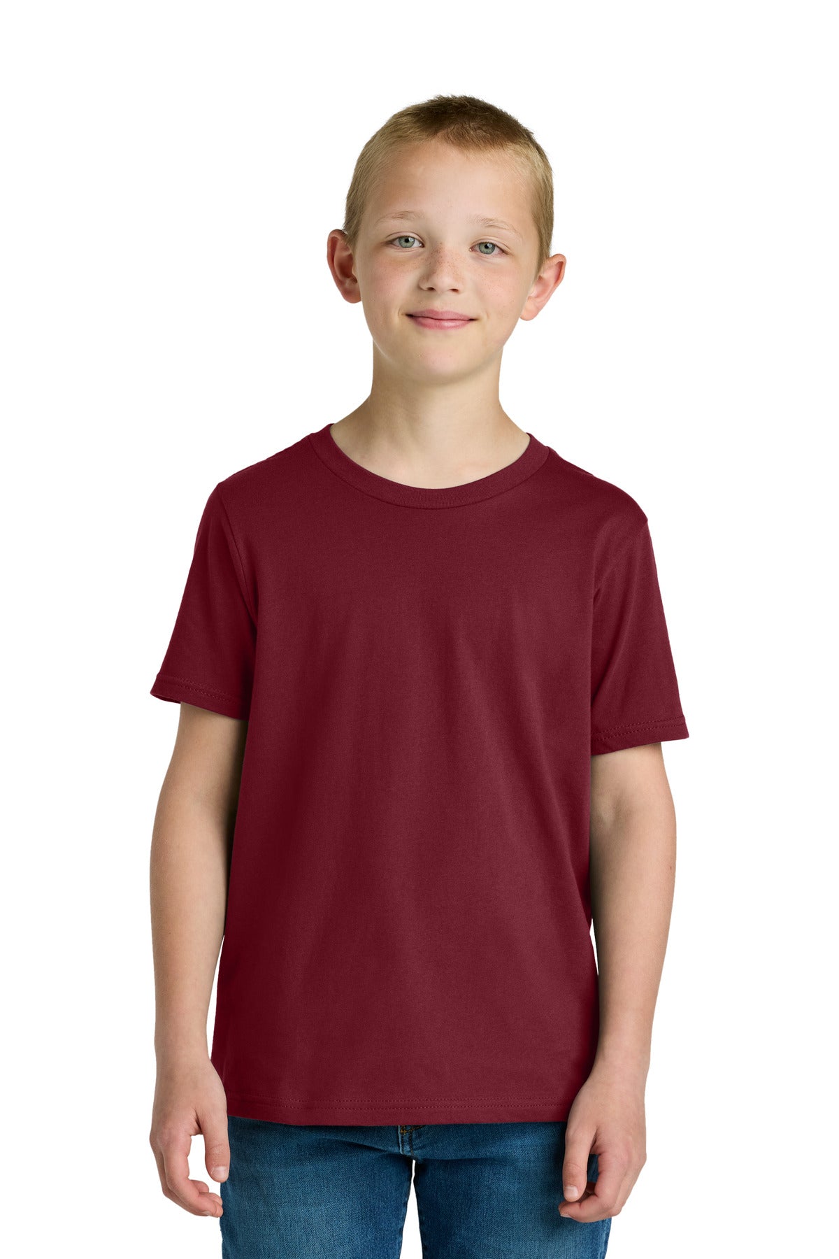 Next Level Apparel Youth Cotton Tee NL3310 in Cardinal