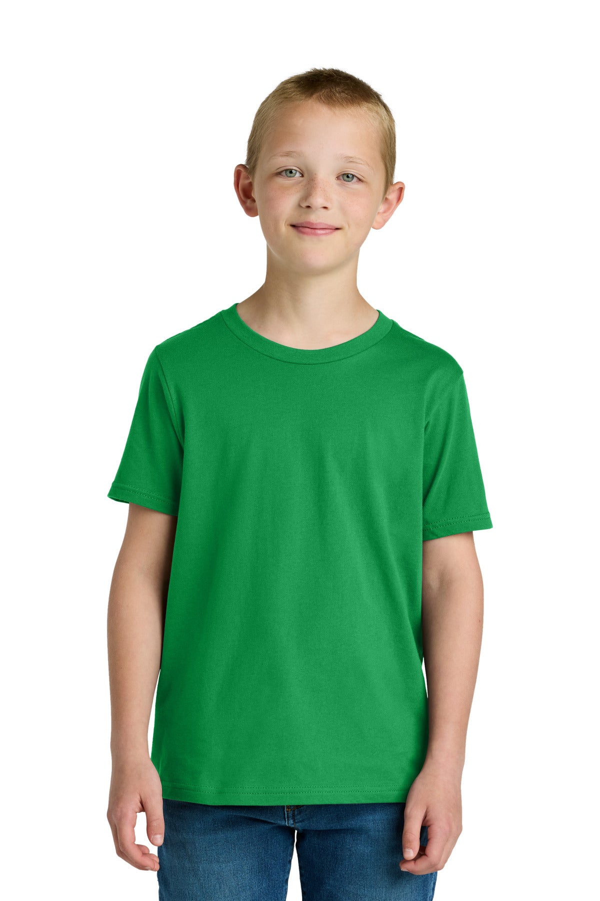 Next Level Apparel Youth Cotton Tee NL3310 in Kelly Green