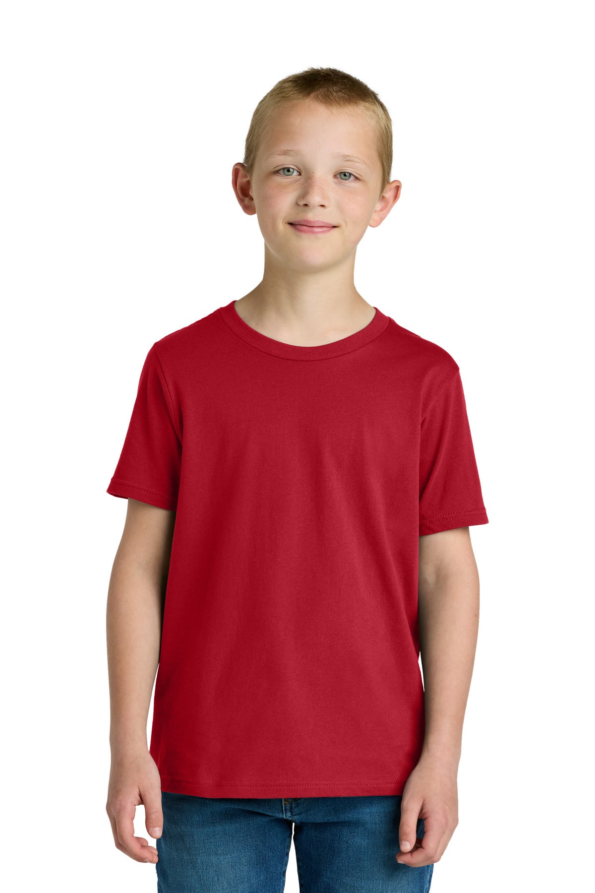 Next Level Apparel Youth Cotton Tee NL3310 in Red
