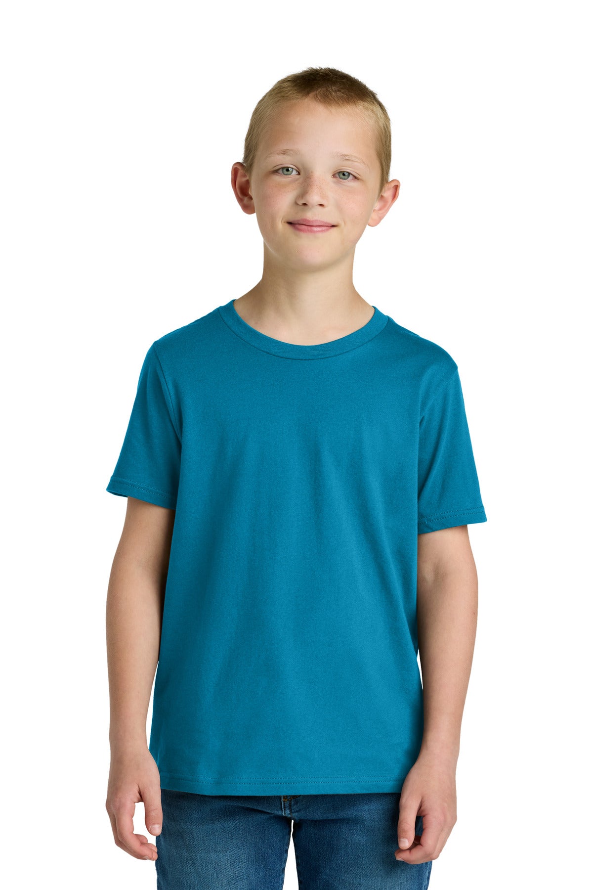 Next Level Apparel Youth Cotton Tee NL3310 in Turquoise