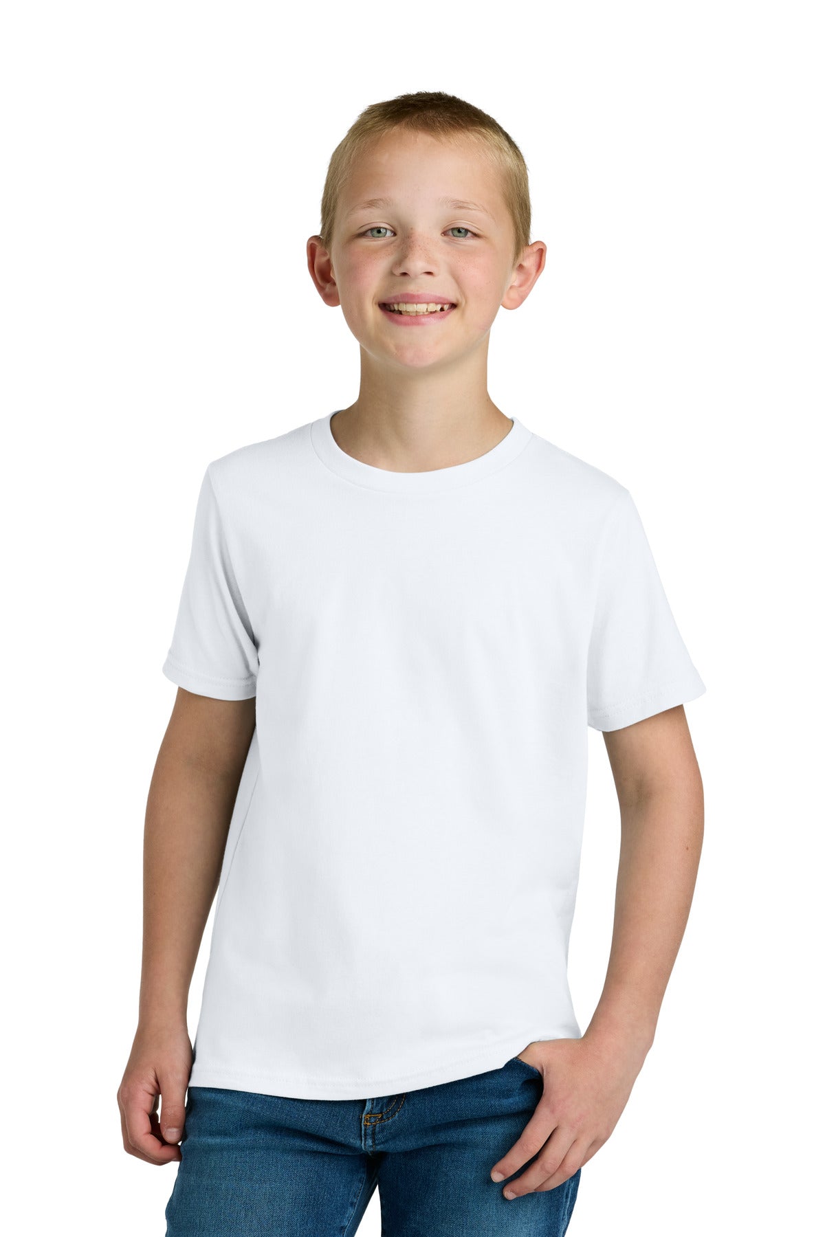 Next Level Apparel Youth Cotton Tee NL3310 in White