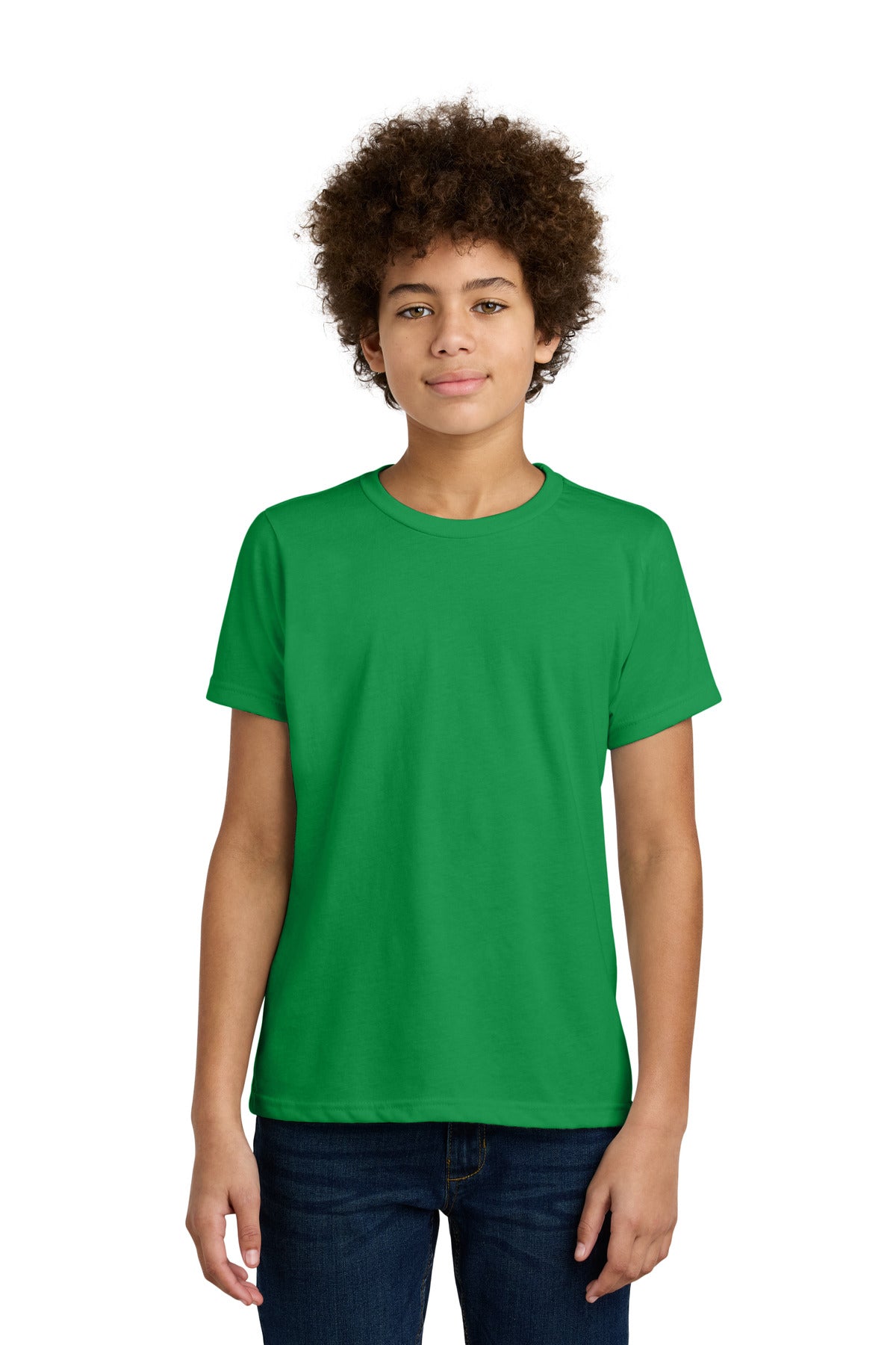 Next Level Apparel Youth CVC Tee NL3312 in Kelly Green